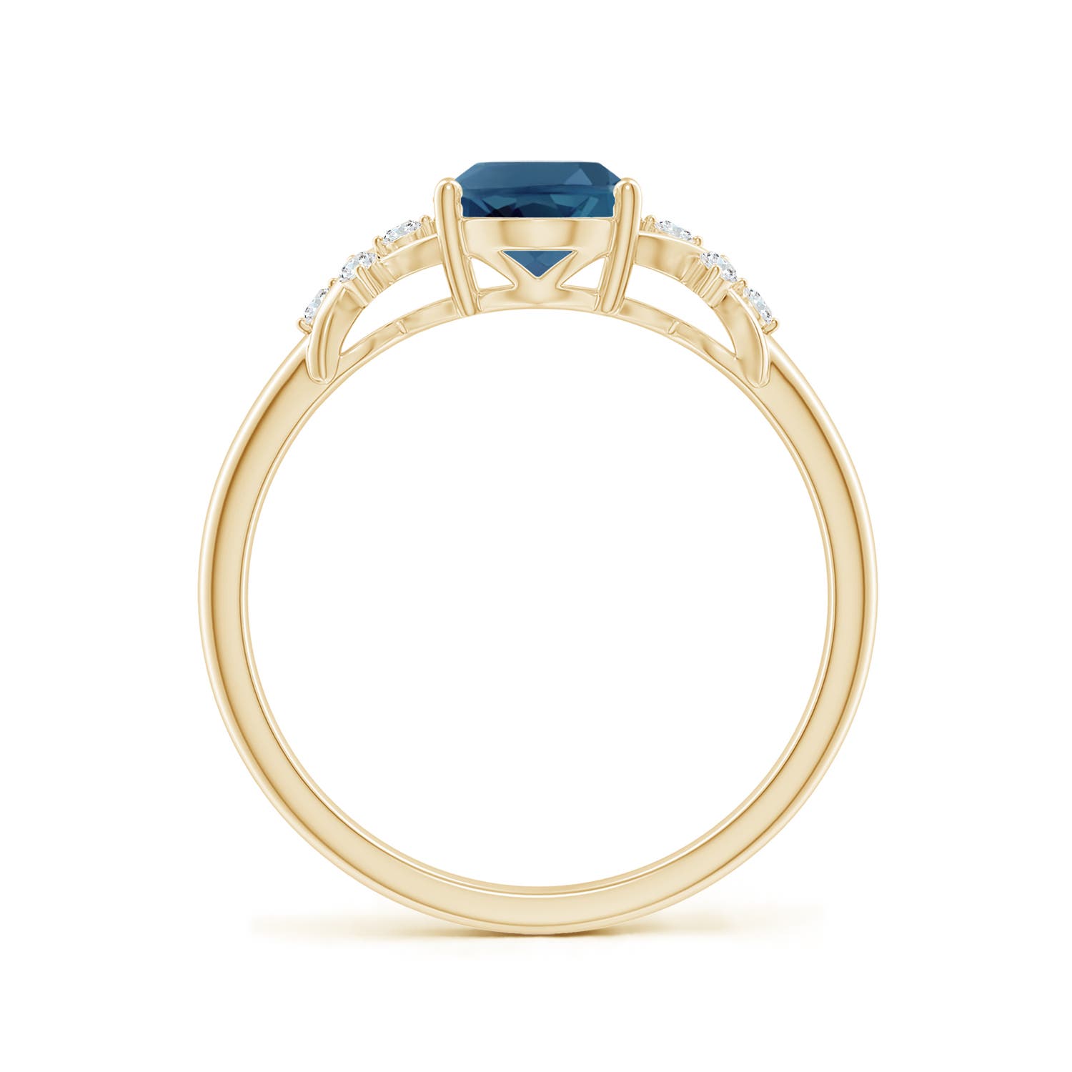 AA - London Blue Topaz / 1.58 CT / 14 KT Yellow Gold