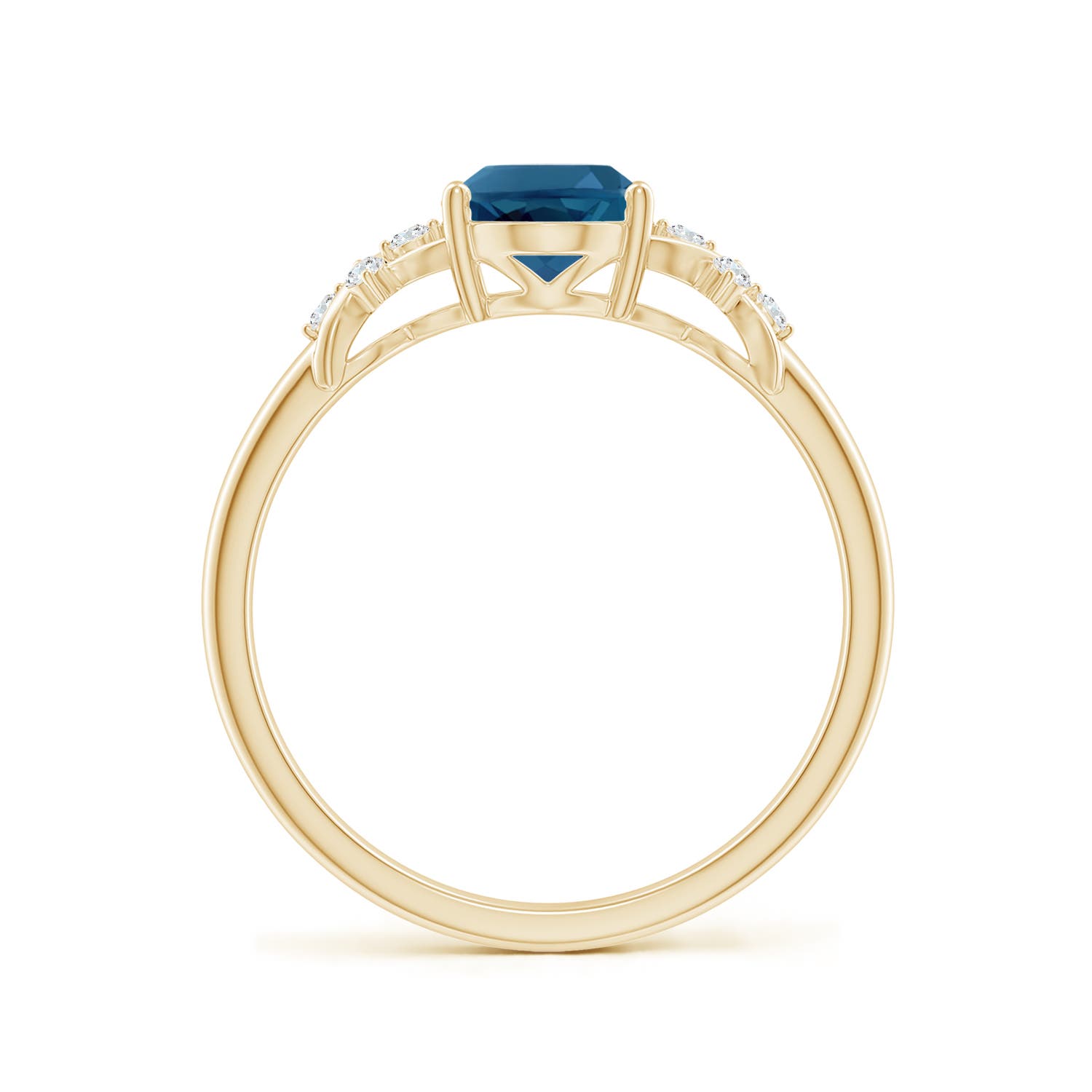 AAA - London Blue Topaz / 1.58 CT / 14 KT Yellow Gold