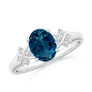 Oval AAAA London Blue Topaz