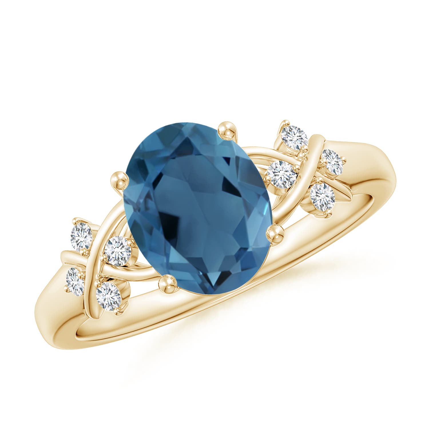 A - London Blue Topaz / 2.36 CT / 14 KT Yellow Gold