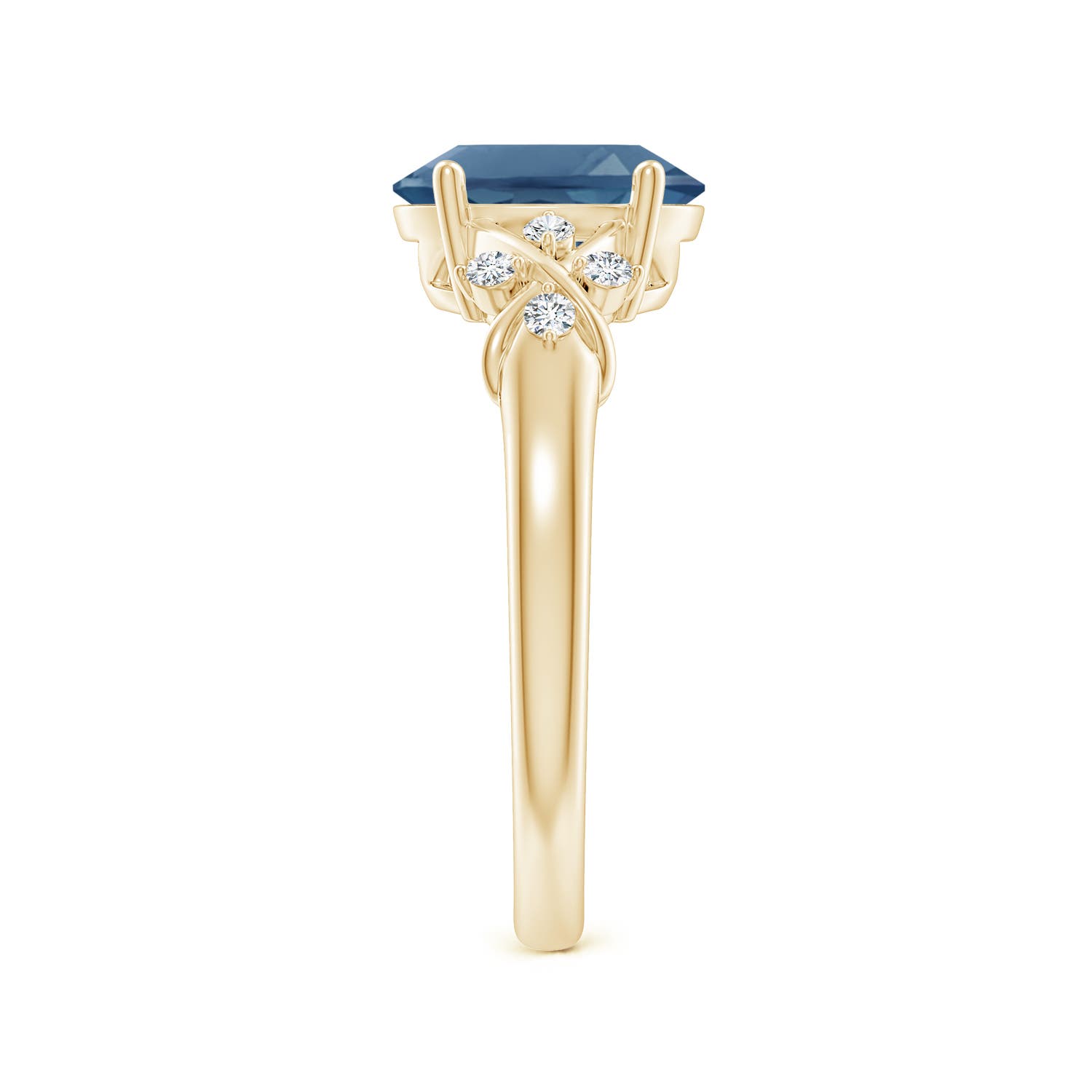 A - London Blue Topaz / 2.36 CT / 14 KT Yellow Gold