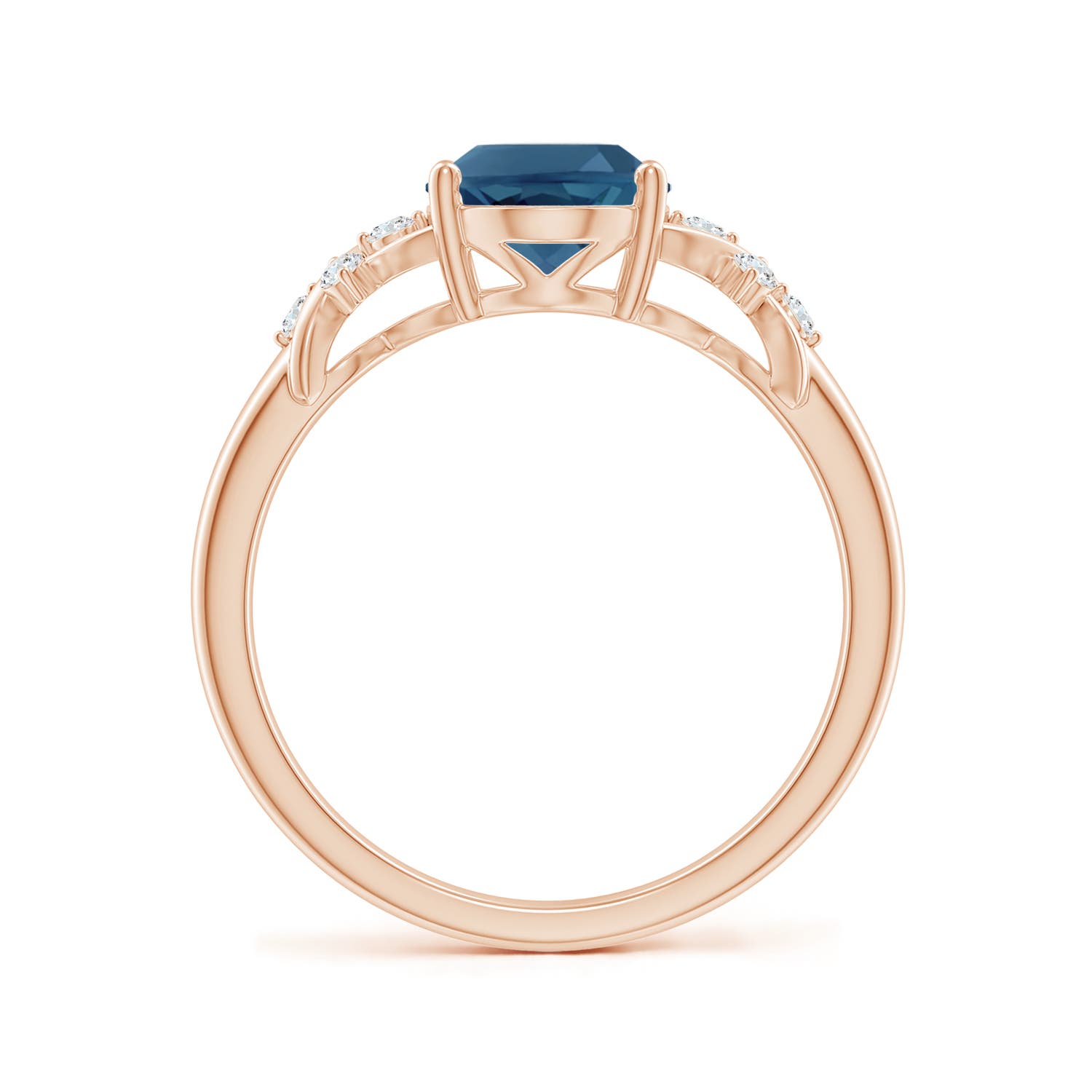 AA - London Blue Topaz / 2.36 CT / 14 KT Rose Gold