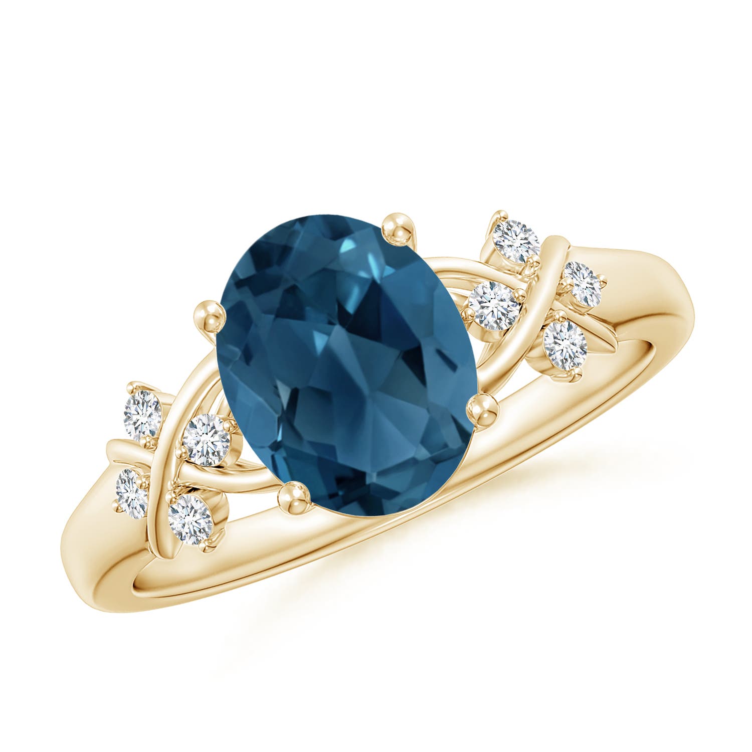 AA - London Blue Topaz / 2.36 CT / 14 KT Yellow Gold