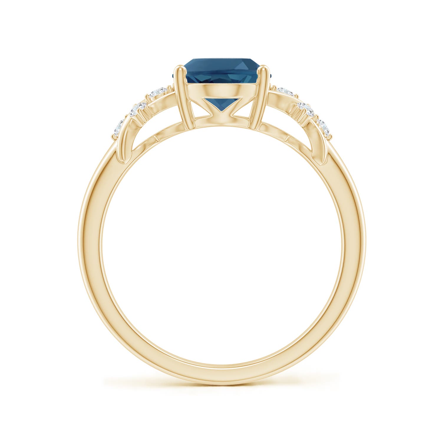 AA - London Blue Topaz / 2.36 CT / 14 KT Yellow Gold