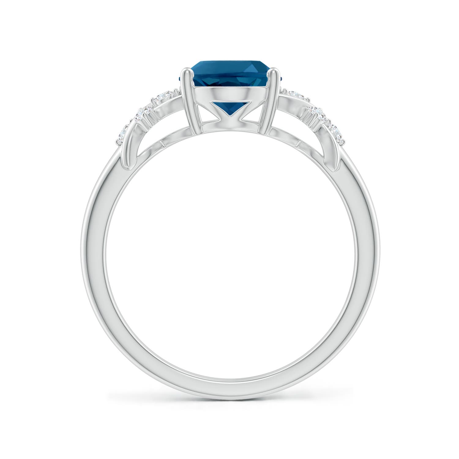 AAAA - London Blue Topaz / 2.36 CT / 14 KT White Gold