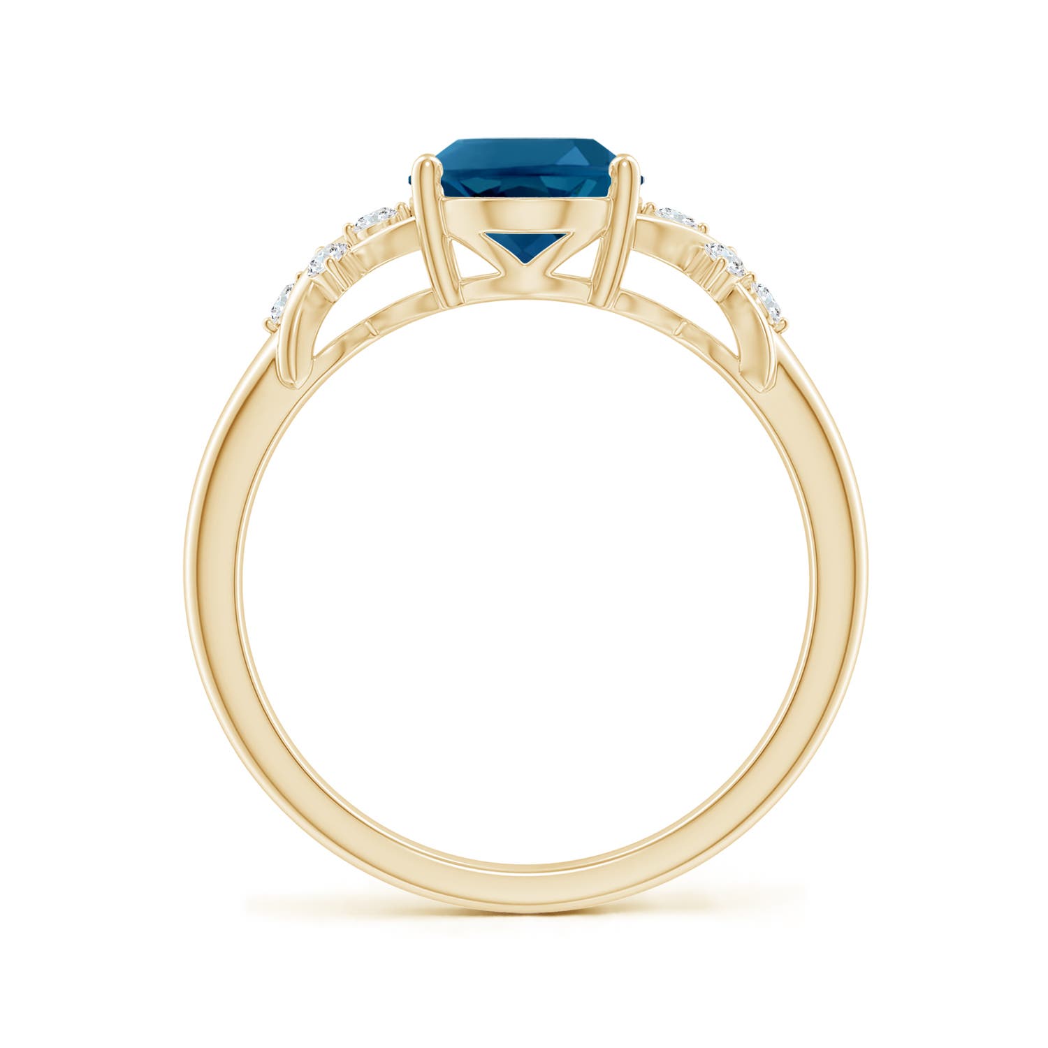 AAAA - London Blue Topaz / 2.36 CT / 14 KT Yellow Gold