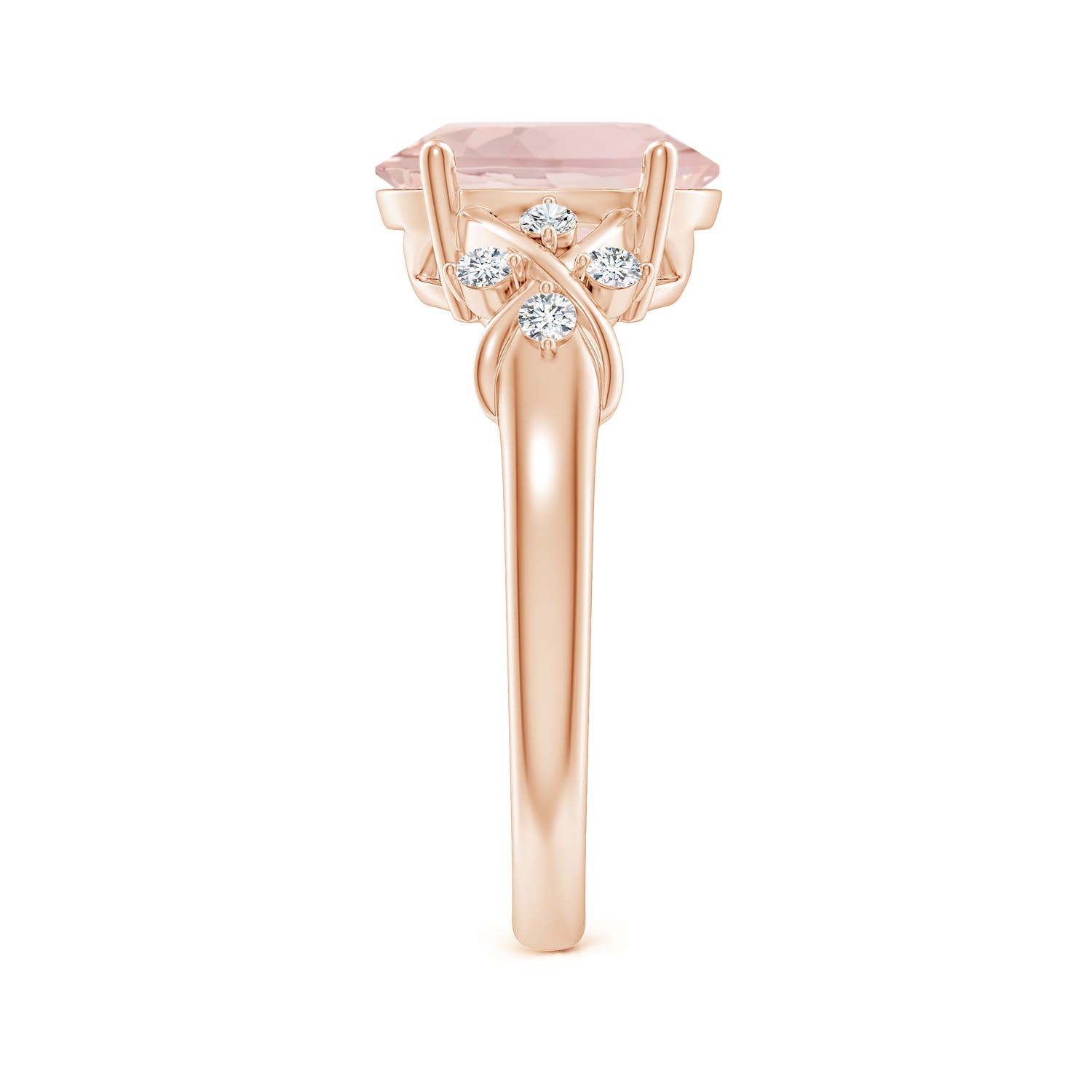 A - Morganite / 2.67 CT / 14 KT Rose Gold