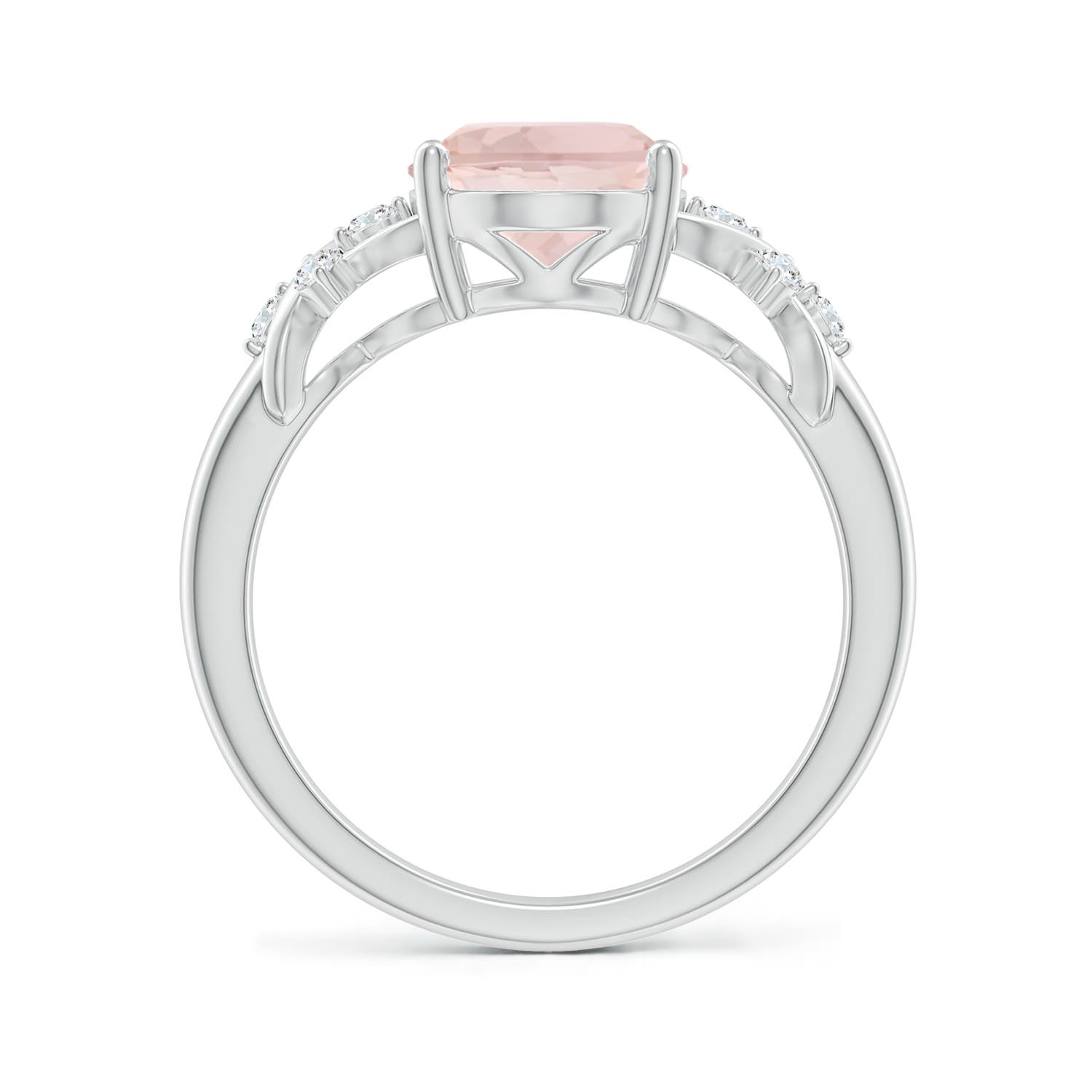 A - Morganite / 2.67 CT / 14 KT White Gold