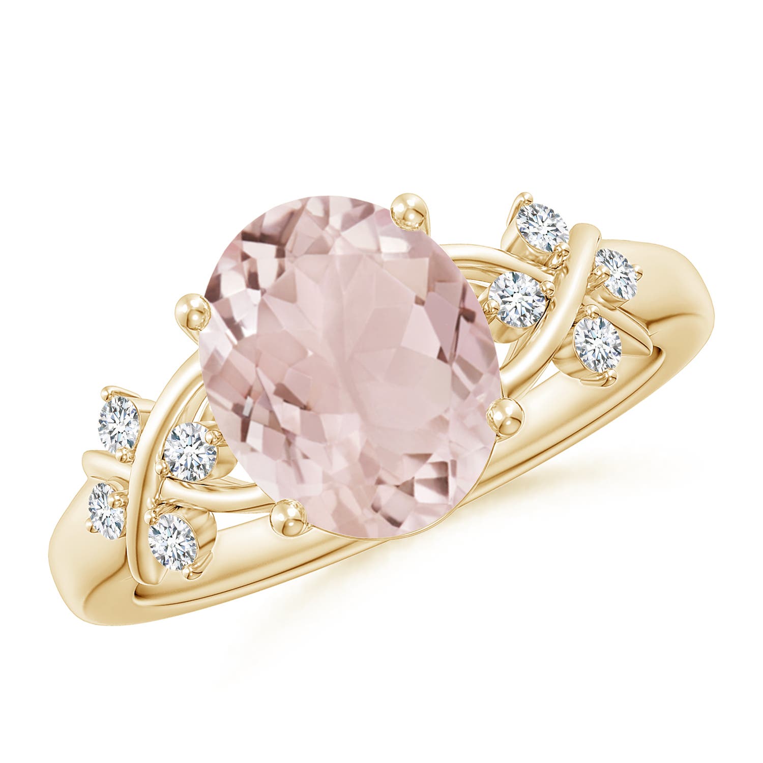 A - Morganite / 2.67 CT / 14 KT Yellow Gold