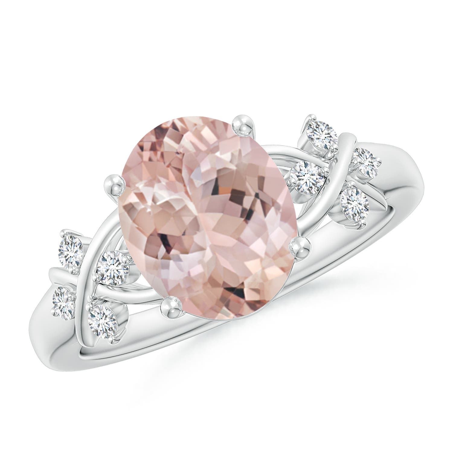 AA - Morganite / 2.67 CT / 14 KT White Gold