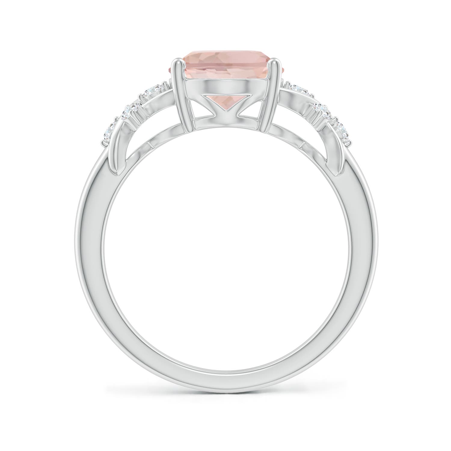 AA - Morganite / 2.67 CT / 14 KT White Gold