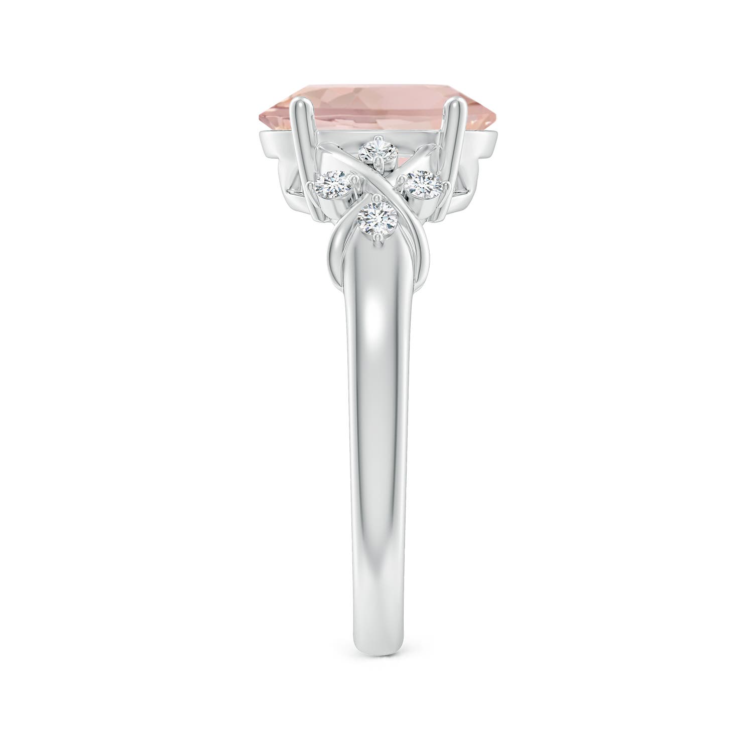 AA - Morganite / 2.67 CT / 14 KT White Gold