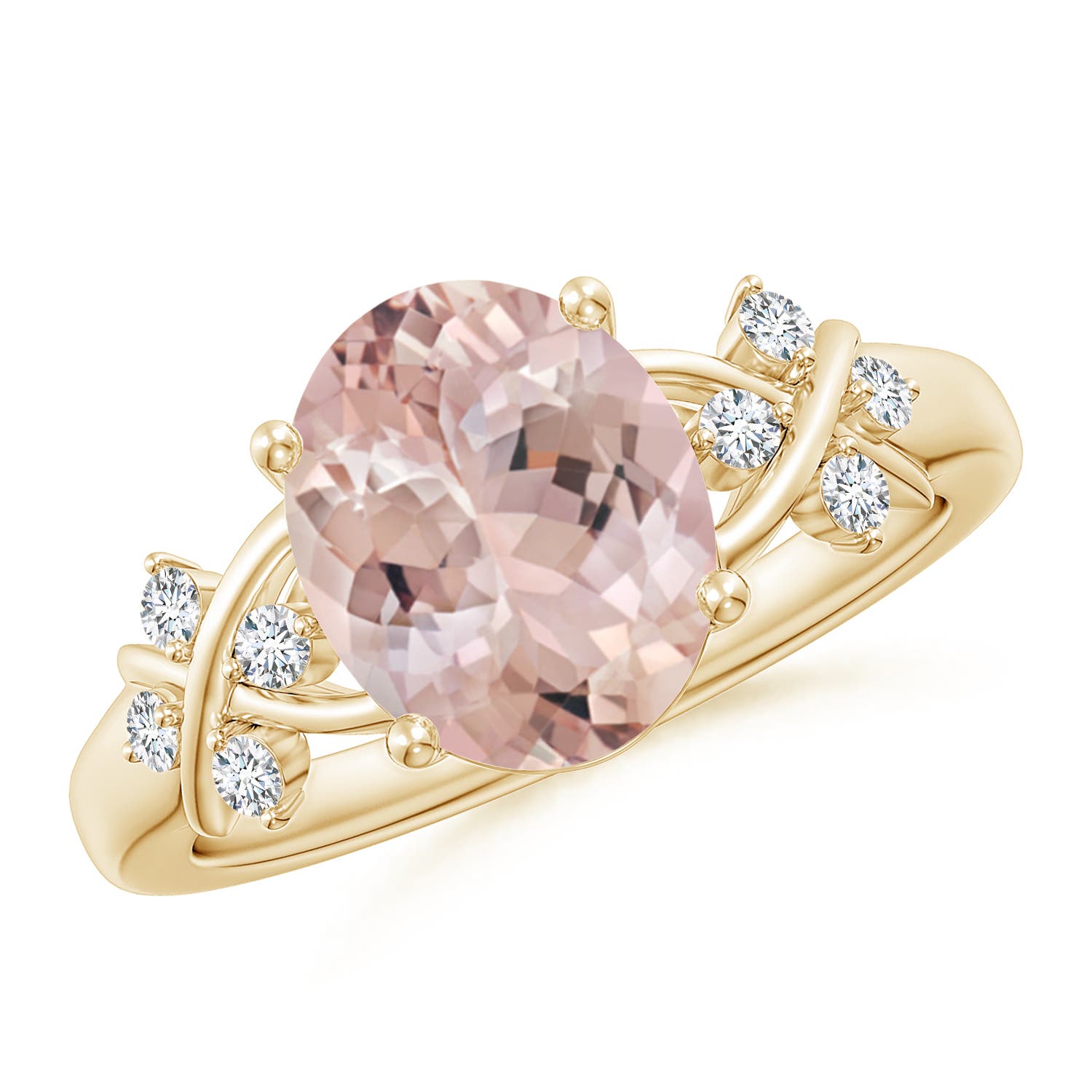 AA - Morganite / 2.67 CT / 14 KT Yellow Gold