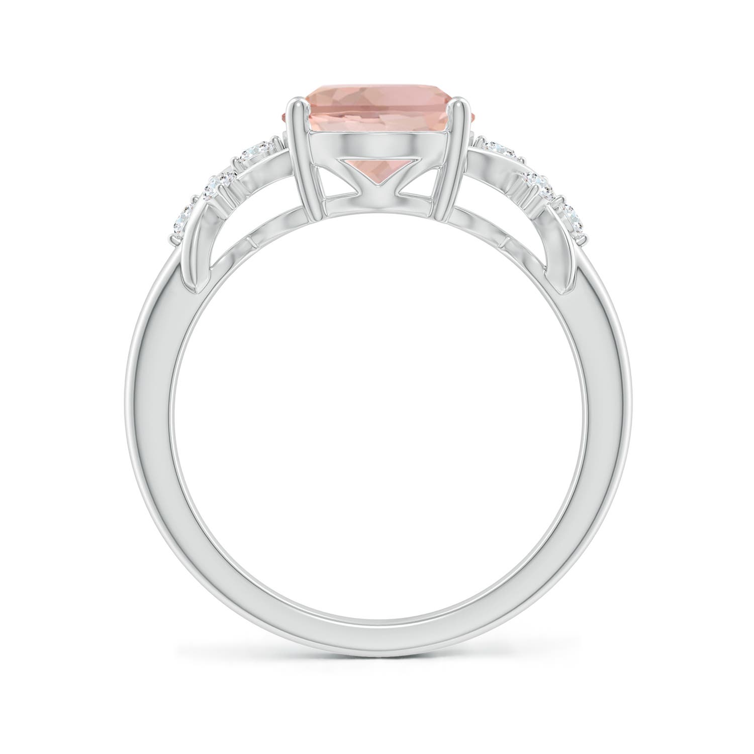 AAA - Morganite / 2.67 CT / 14 KT White Gold