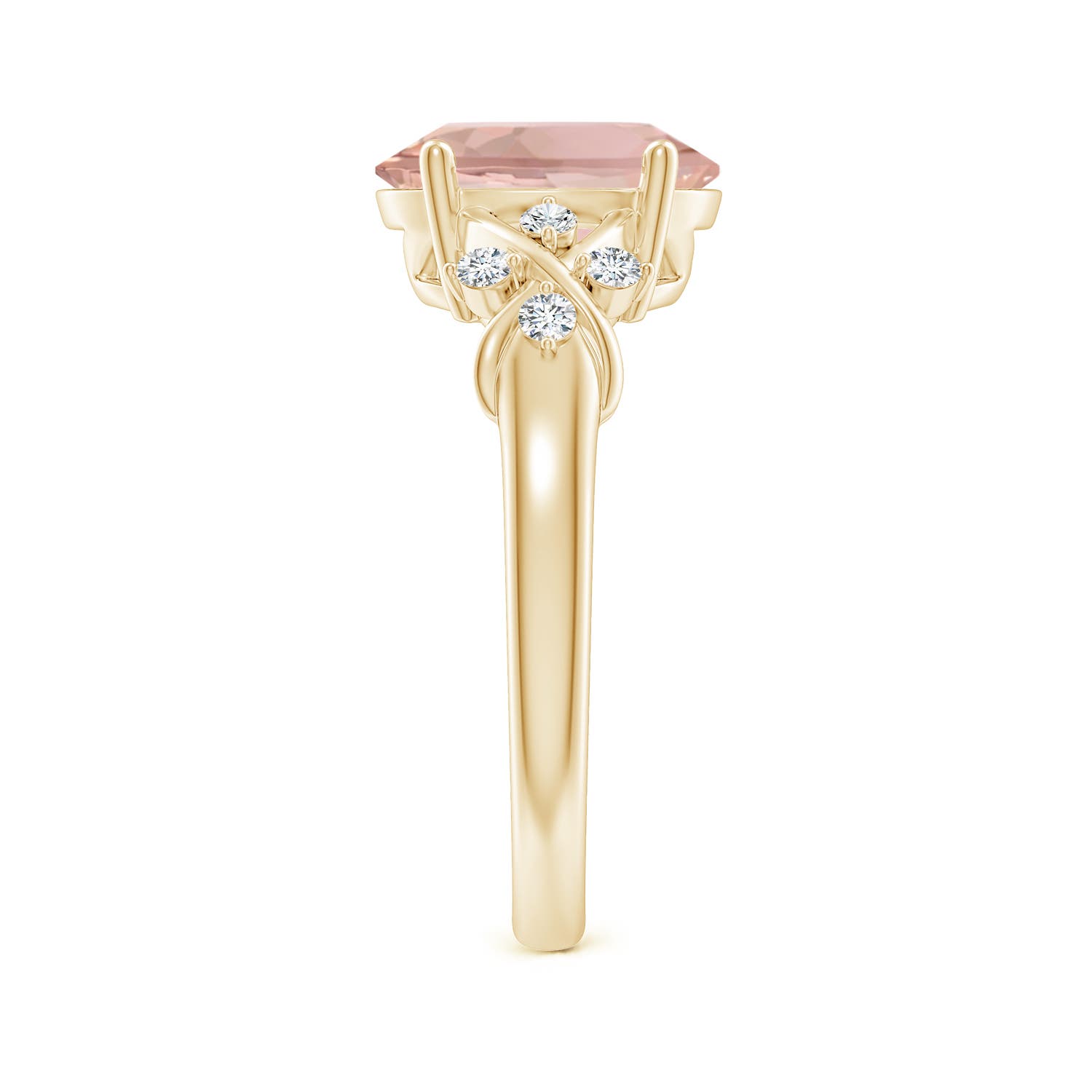 AAA - Morganite / 2.67 CT / 14 KT Yellow Gold