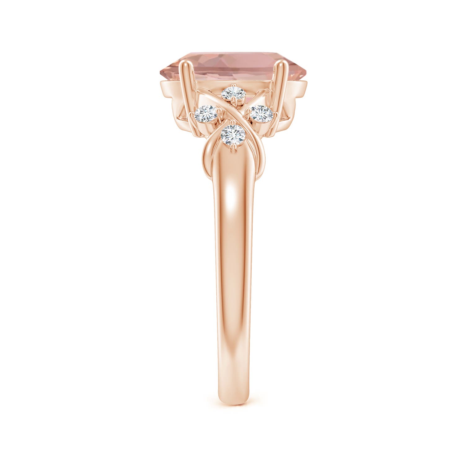 AAAA - Morganite / 2.67 CT / 14 KT Rose Gold