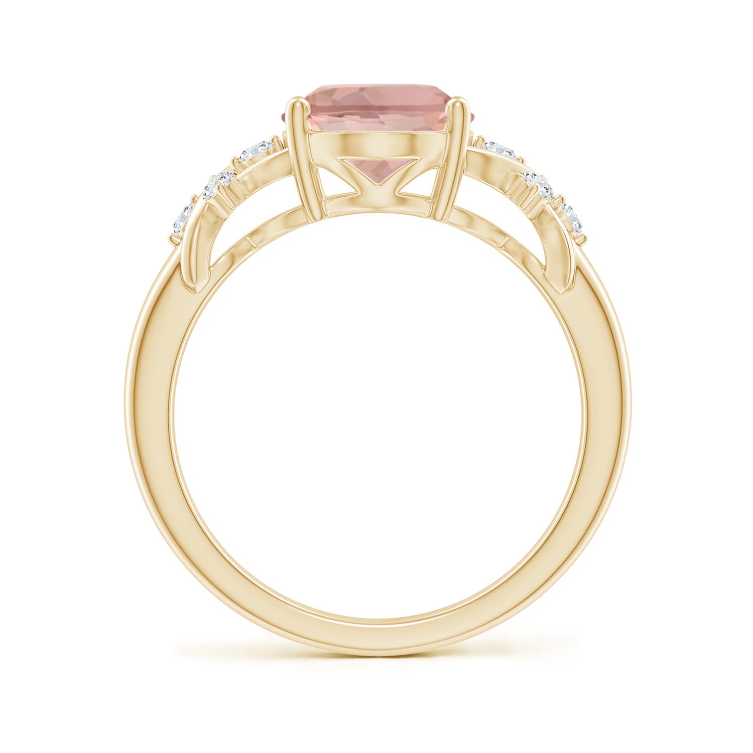 AAAA - Morganite / 2.67 CT / 14 KT Yellow Gold