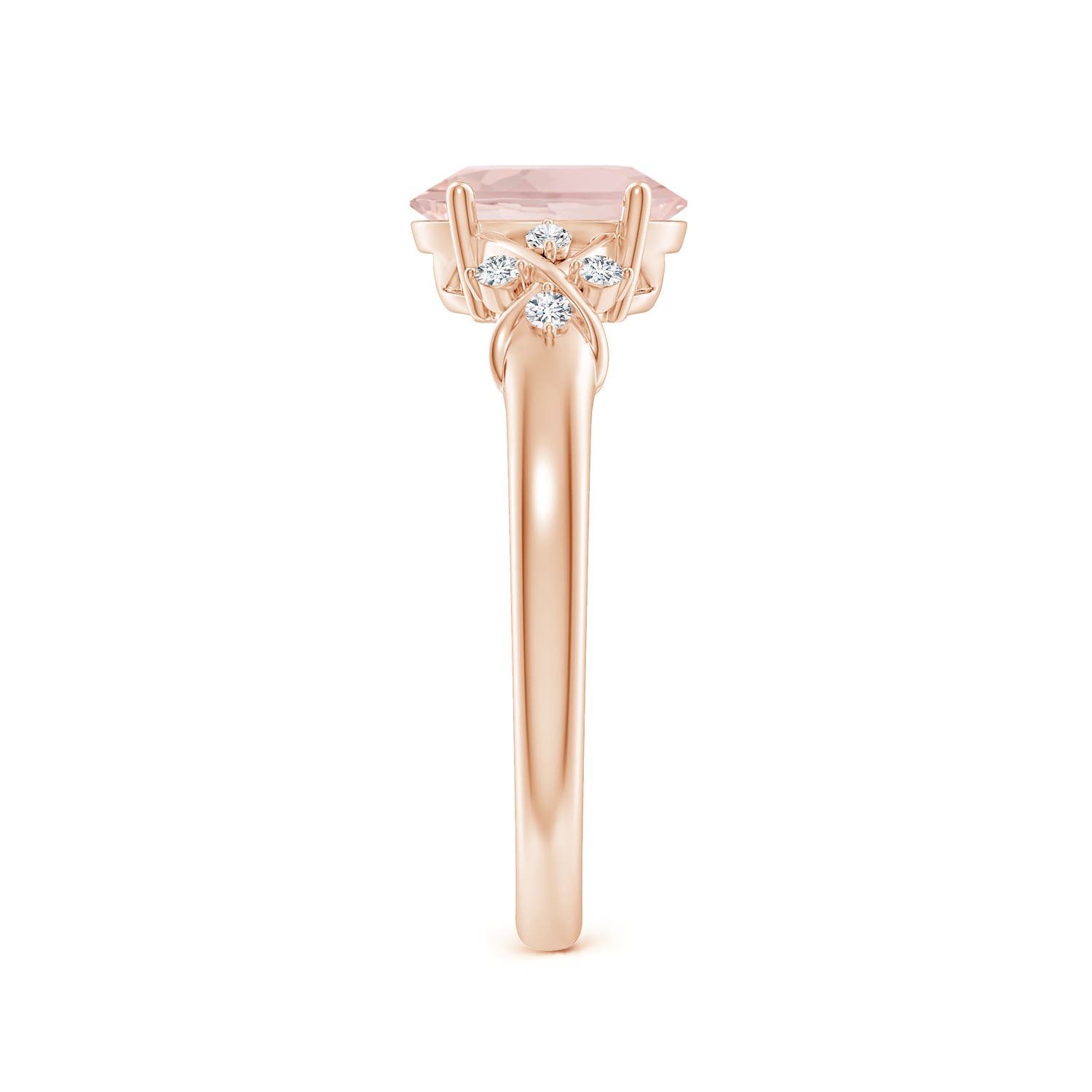 A - Morganite / 1.18 CT / 14 KT Rose Gold