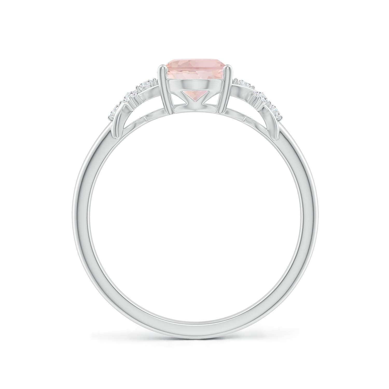 A - Morganite / 1.18 CT / 14 KT White Gold