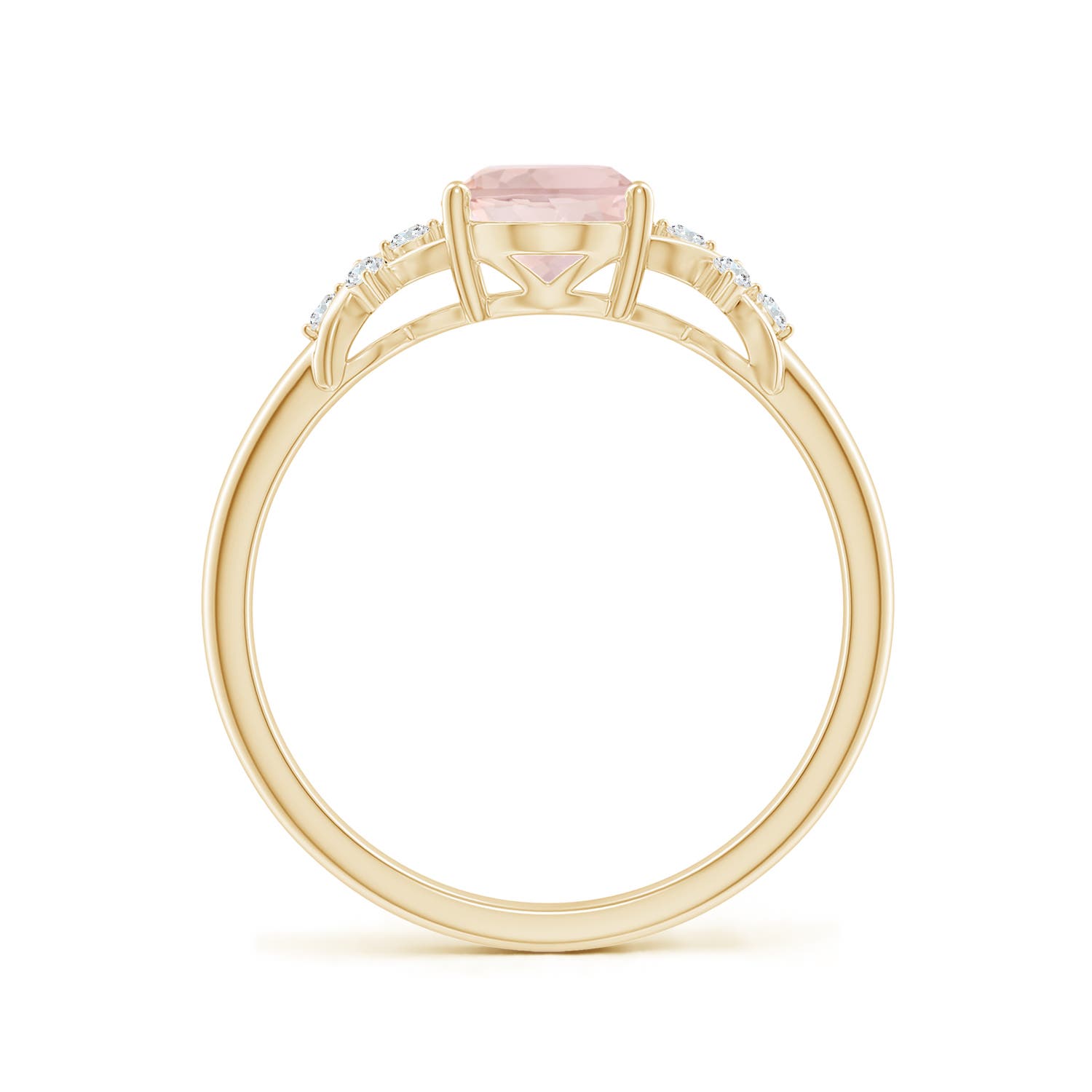 A - Morganite / 1.18 CT / 14 KT Yellow Gold