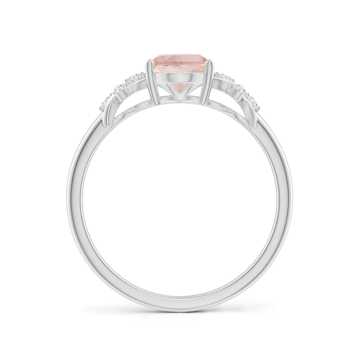 AA - Morganite / 1.18 CT / 14 KT White Gold