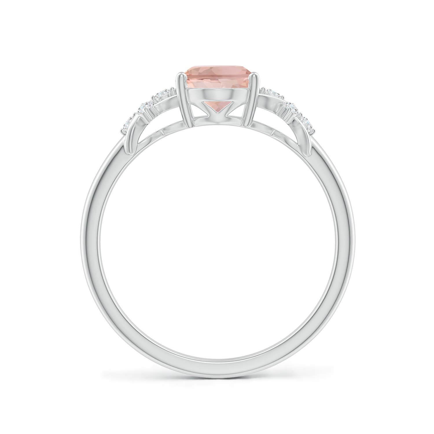 AAA - Morganite / 1.18 CT / 14 KT White Gold