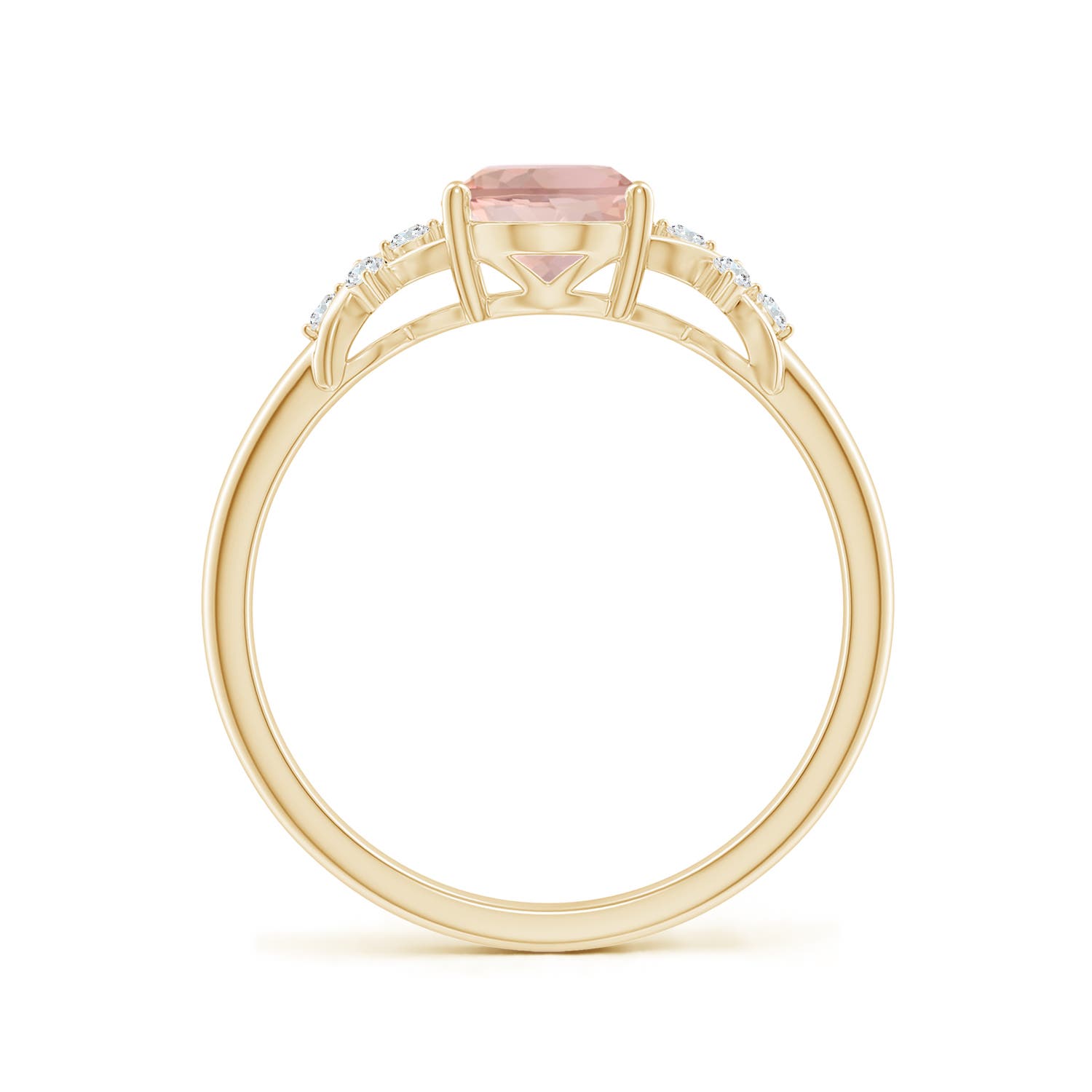 AAA - Morganite / 1.18 CT / 14 KT Yellow Gold