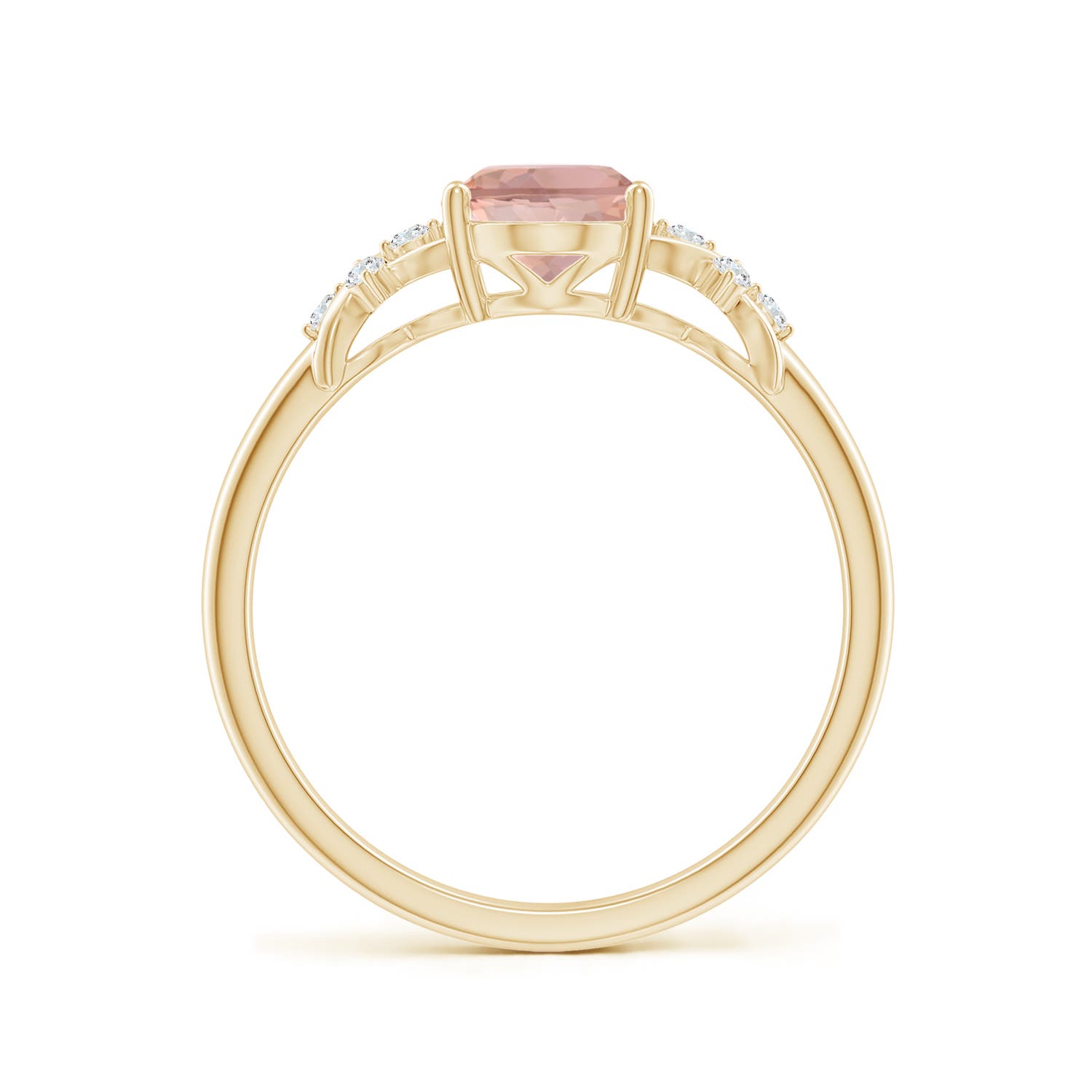 AAAA - Morganite / 1.18 CT / 14 KT Yellow Gold