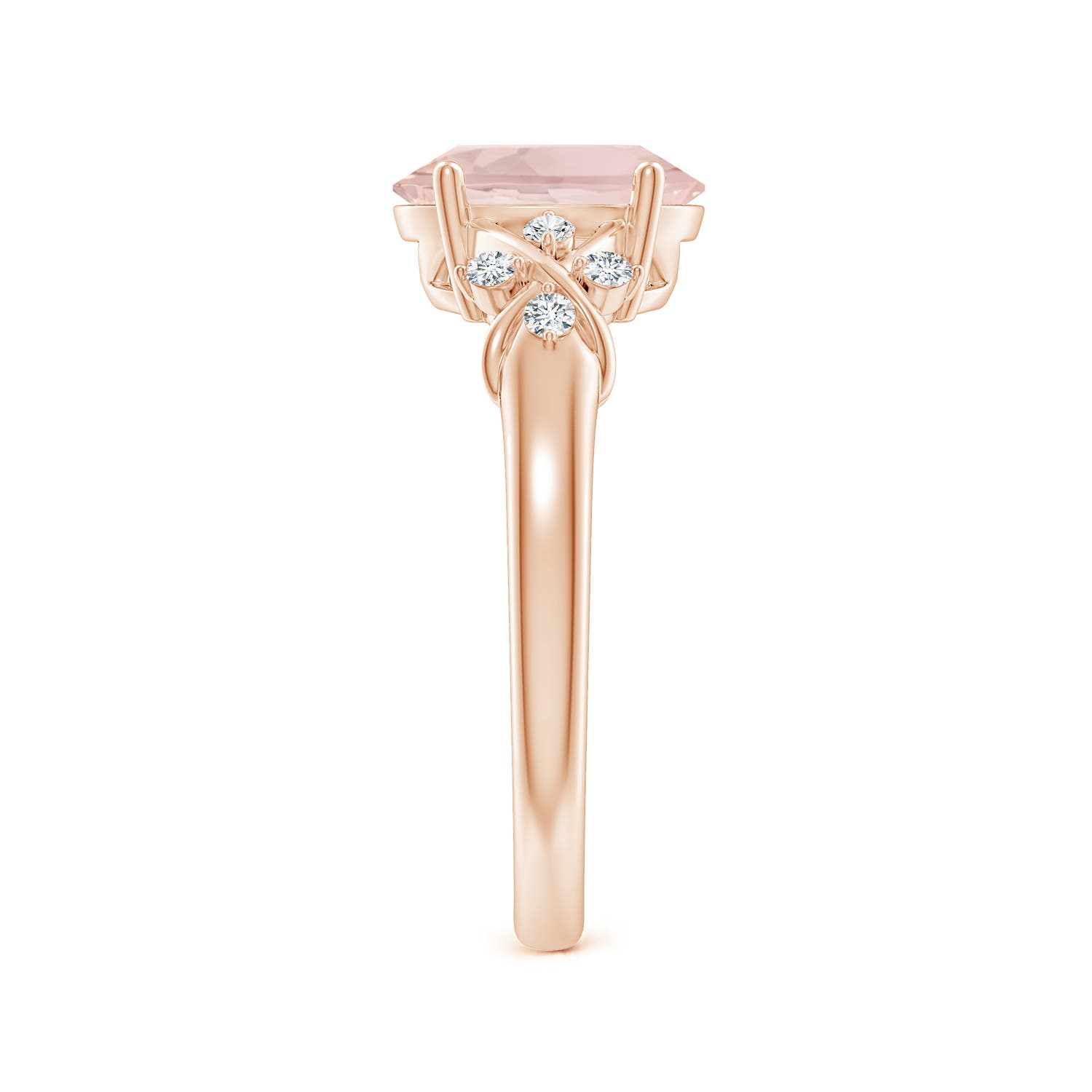 A - Morganite / 1.76 CT / 14 KT Rose Gold