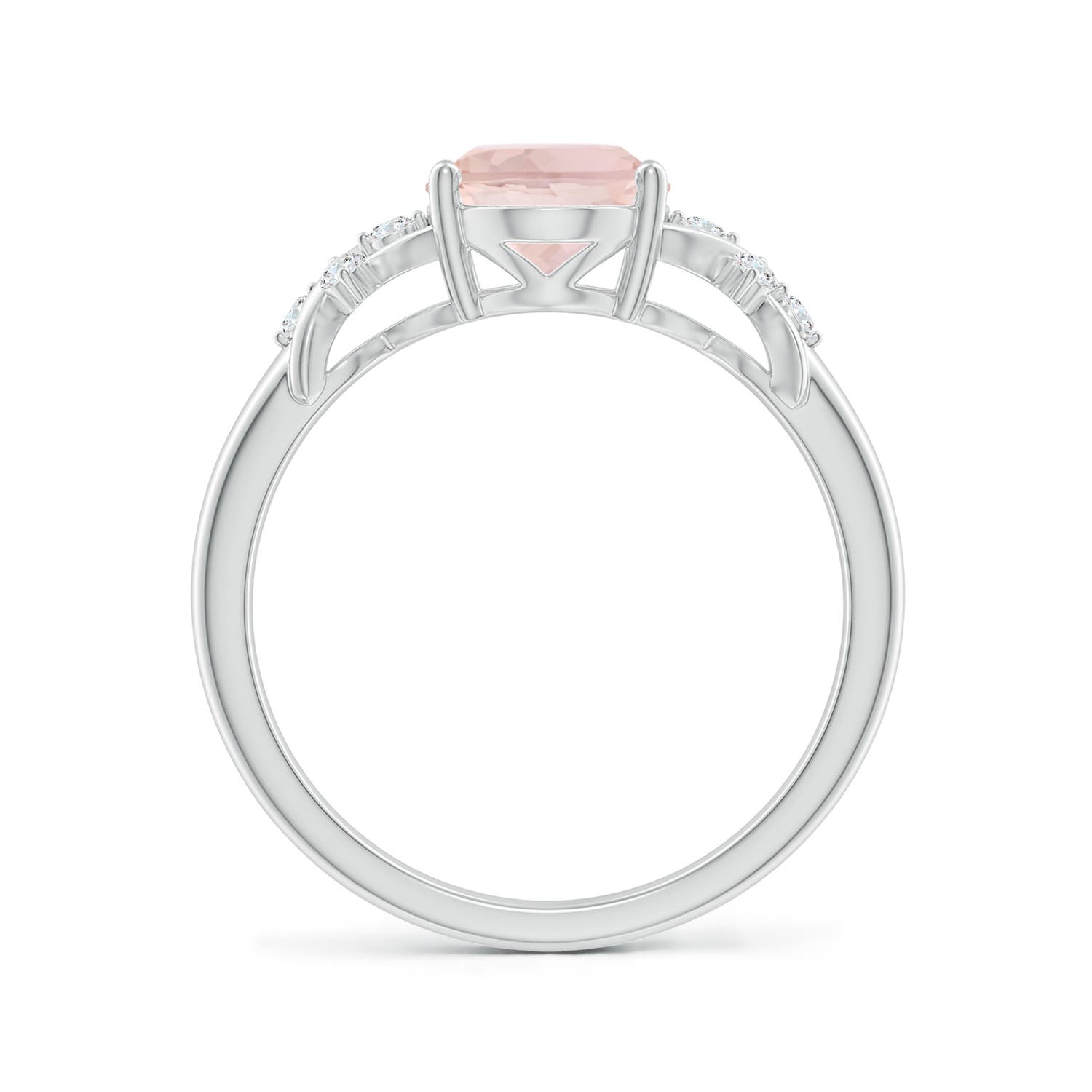 A - Morganite / 1.76 CT / 14 KT White Gold