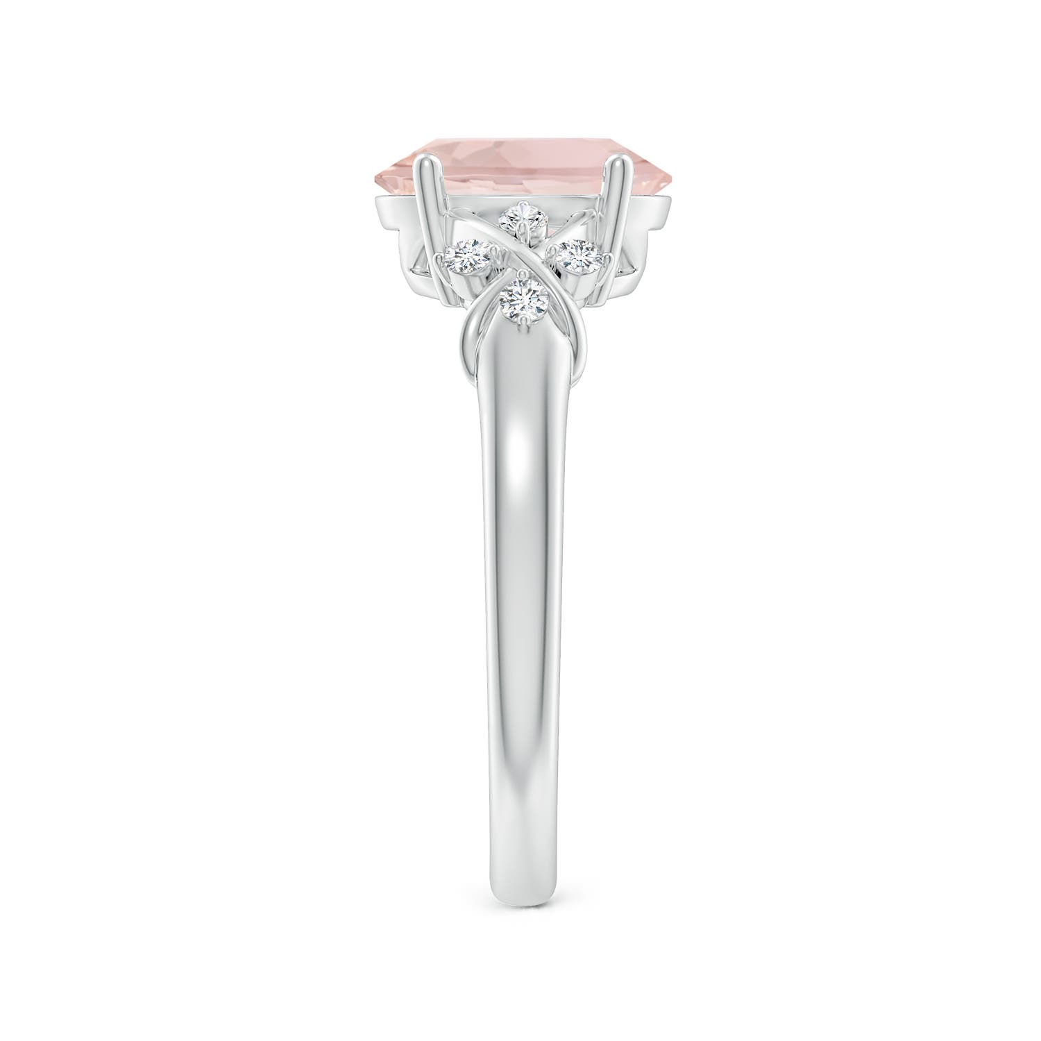 A - Morganite / 1.76 CT / 14 KT White Gold