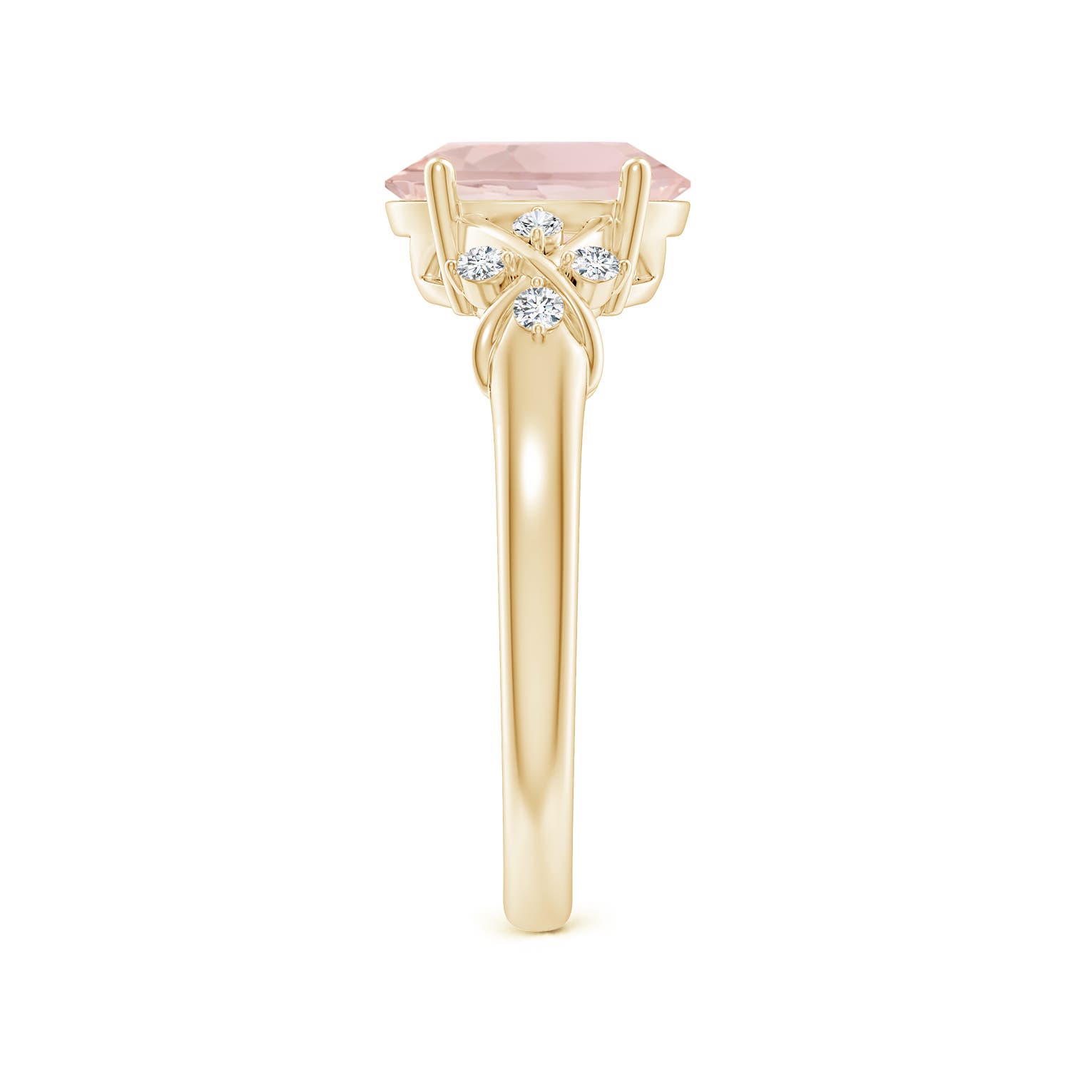 A - Morganite / 1.76 CT / 14 KT Yellow Gold