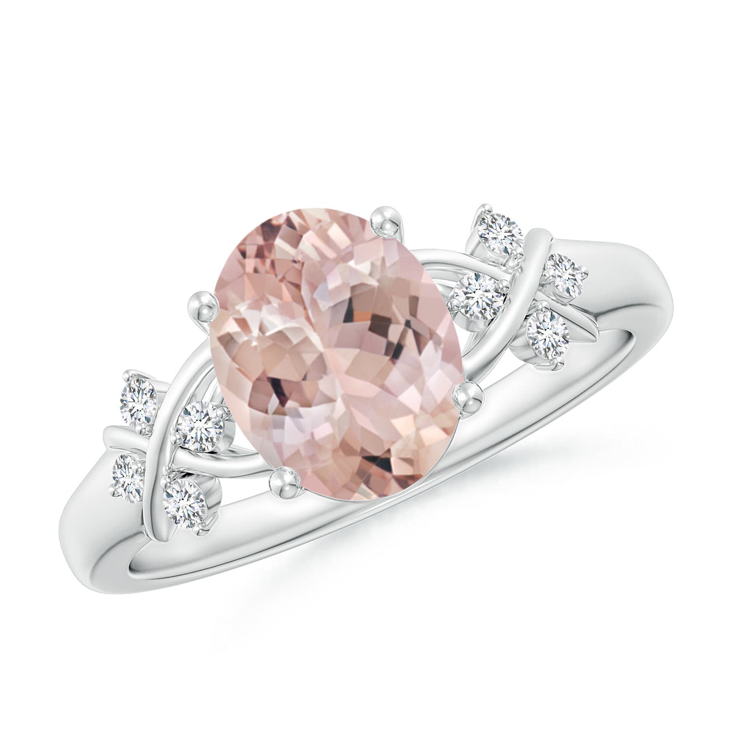 AA - Morganite / 1.76 CT / 14 KT White Gold