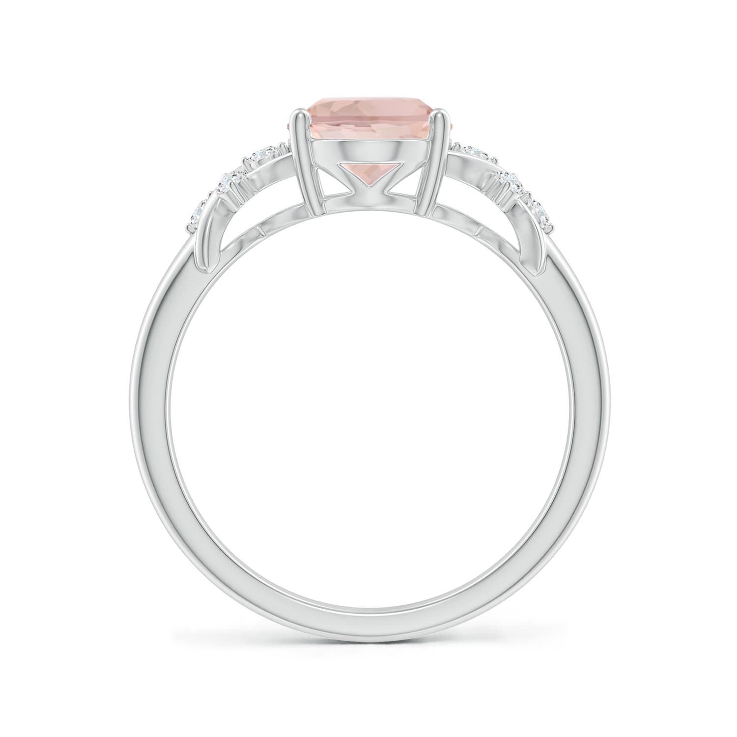 AA - Morganite / 1.76 CT / 14 KT White Gold