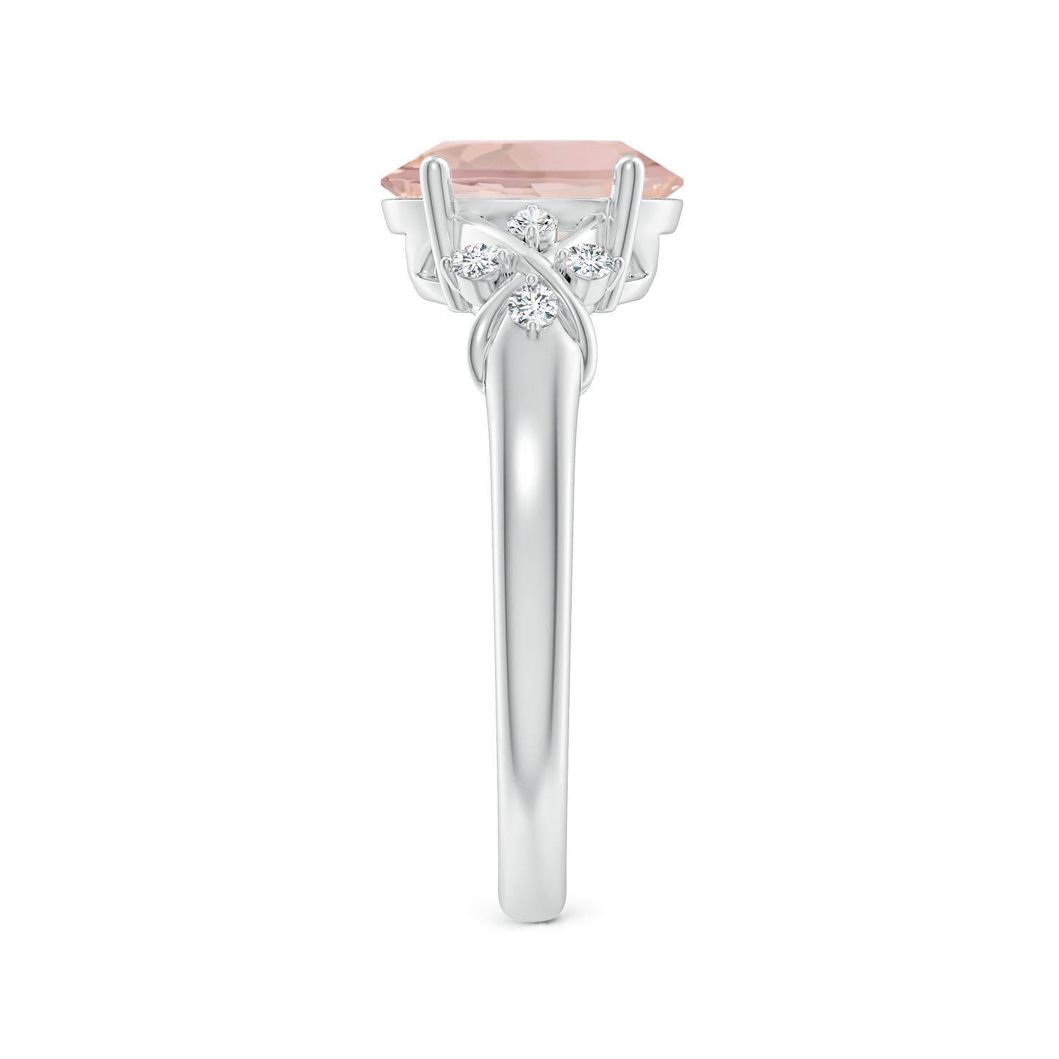 AA - Morganite / 1.76 CT / 14 KT White Gold