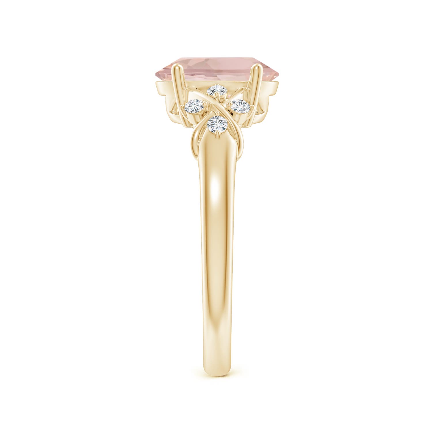 AA - Morganite / 1.76 CT / 14 KT Yellow Gold