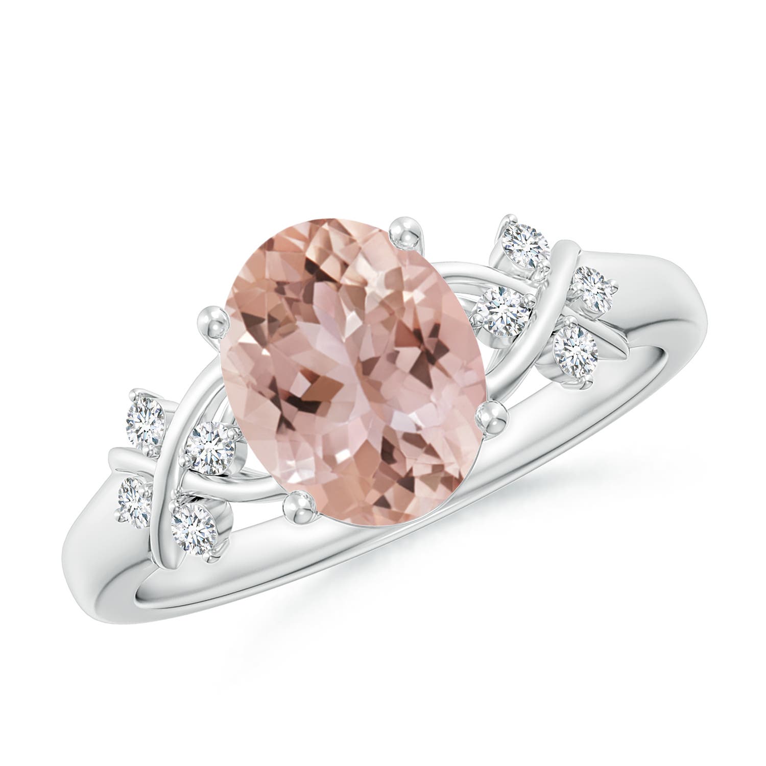 AAA - Morganite / 1.76 CT / 14 KT White Gold