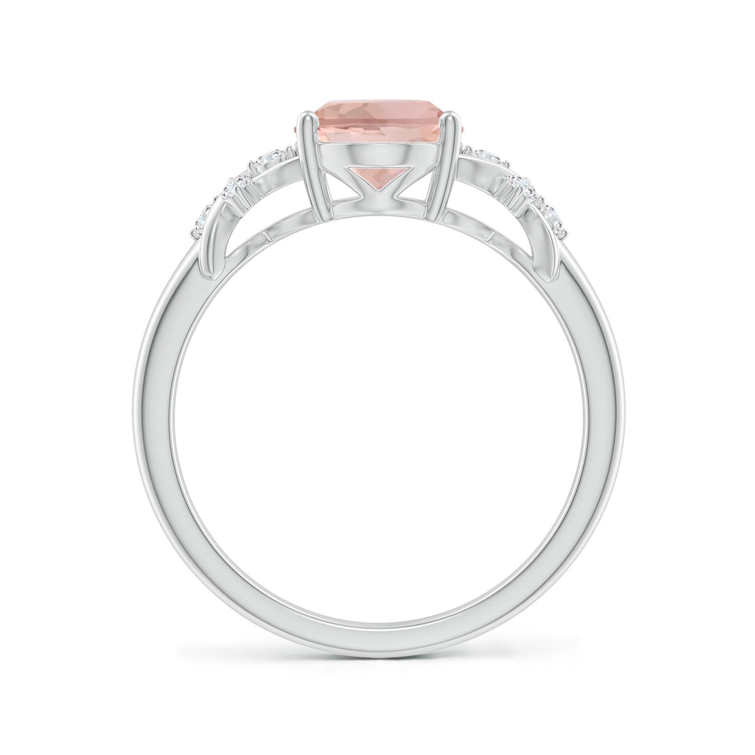 AAA - Morganite / 1.76 CT / 14 KT White Gold