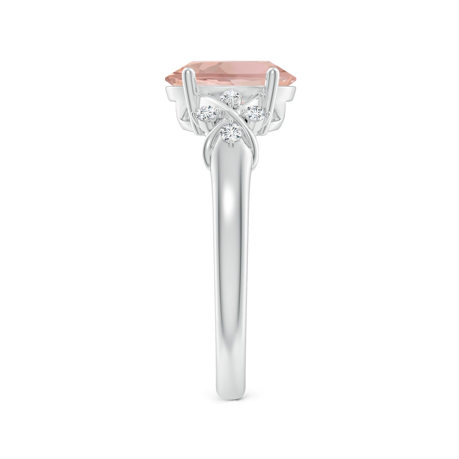 AAA - Morganite / 1.76 CT / 14 KT White Gold