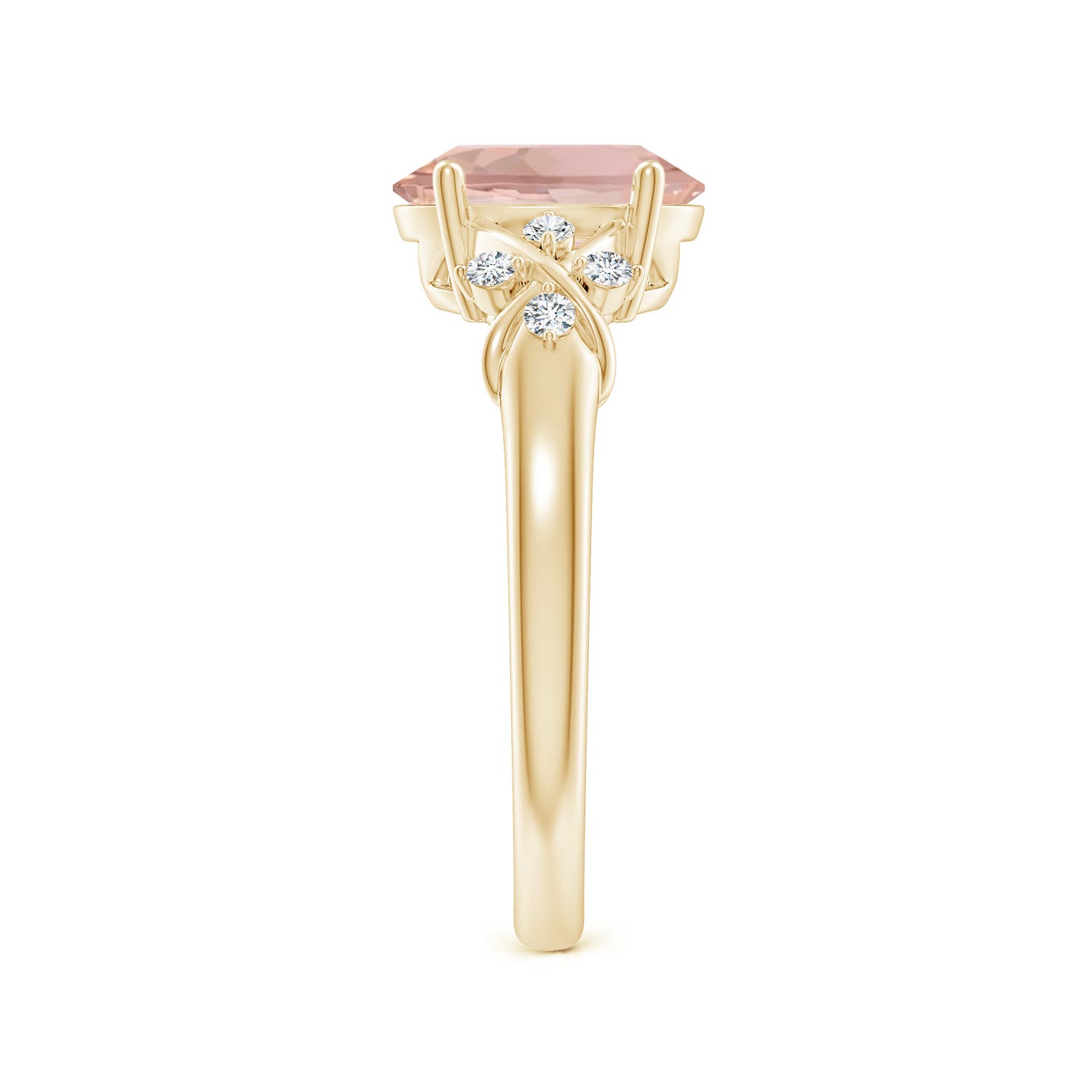 AAA - Morganite / 1.76 CT / 14 KT Yellow Gold