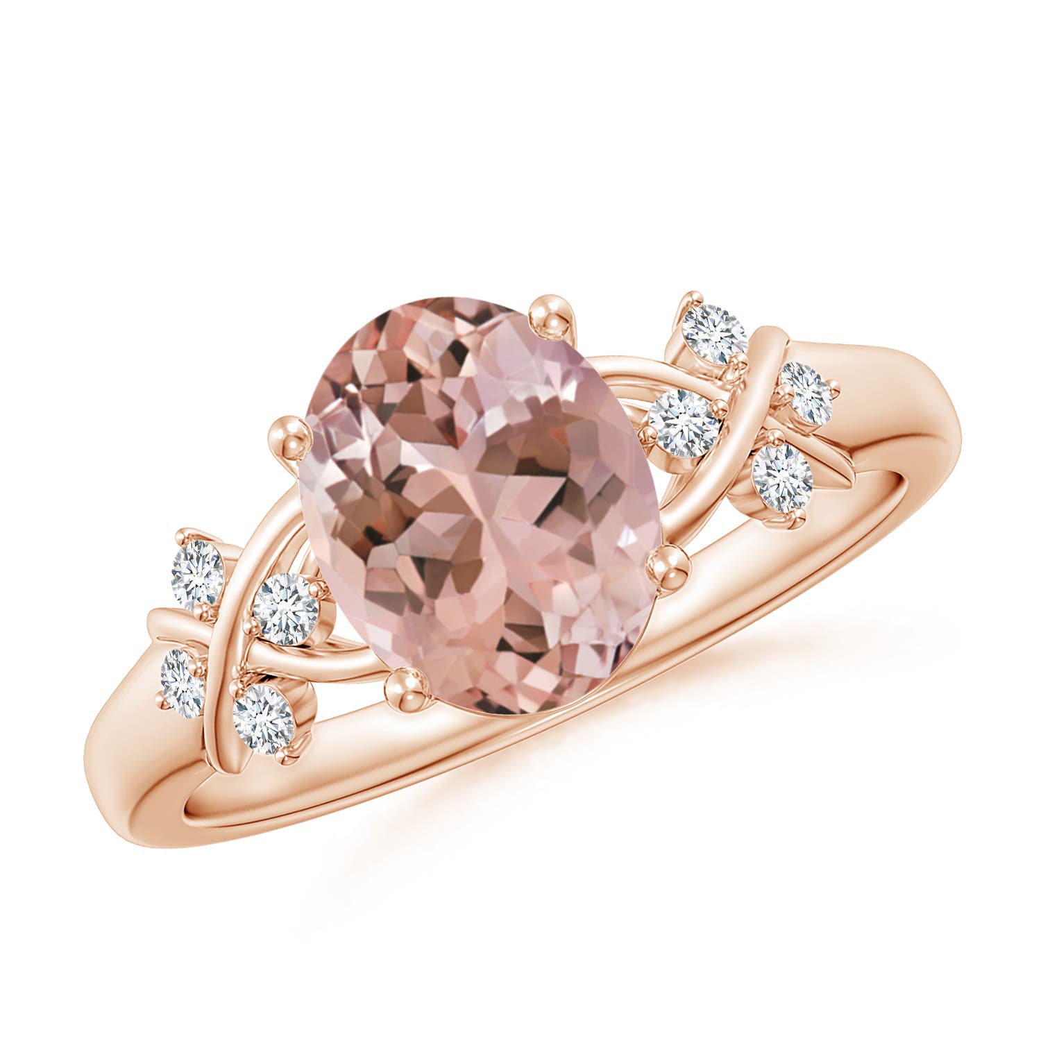 AAAA - Morganite / 1.76 CT / 14 KT Rose Gold