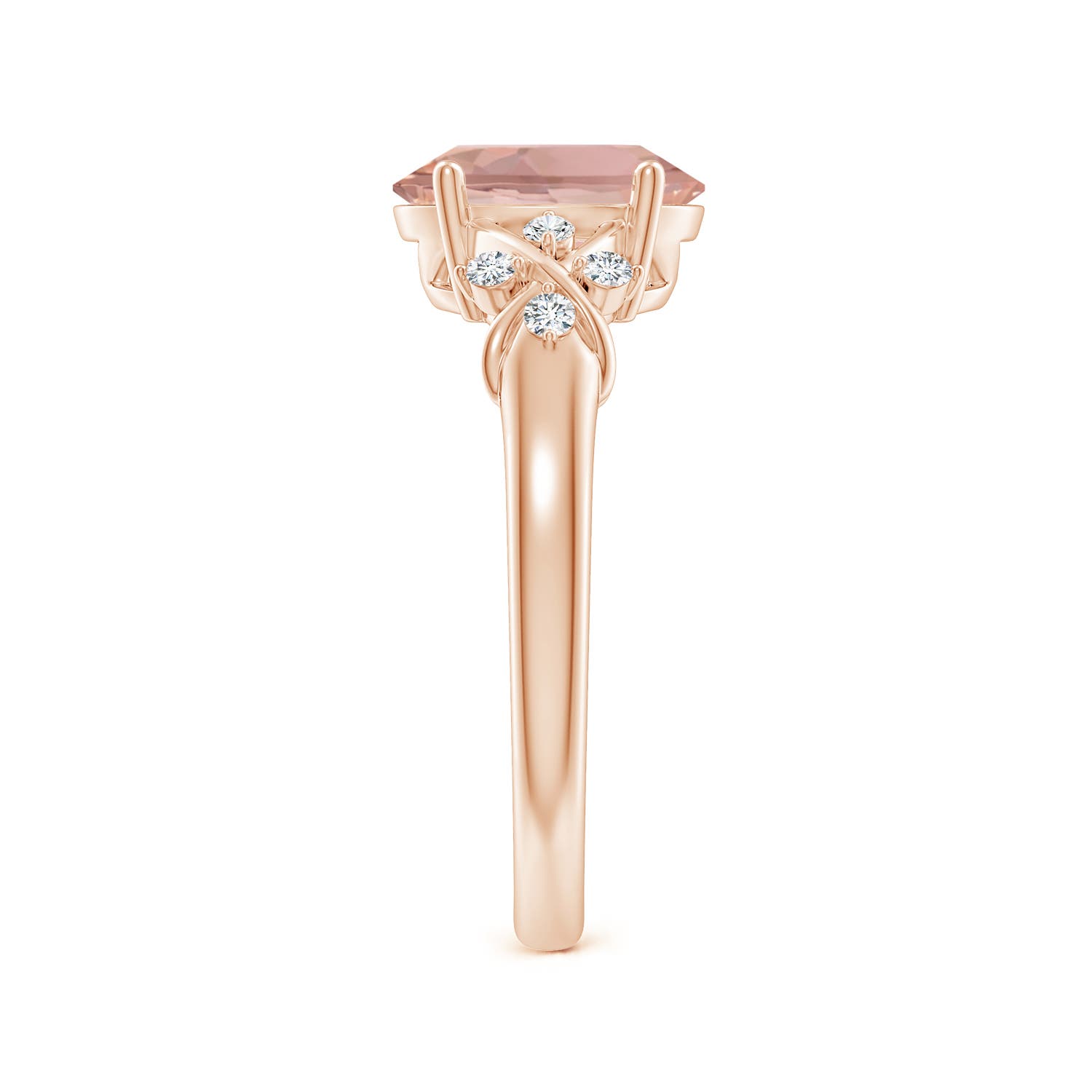 AAAA - Morganite / 1.76 CT / 14 KT Rose Gold