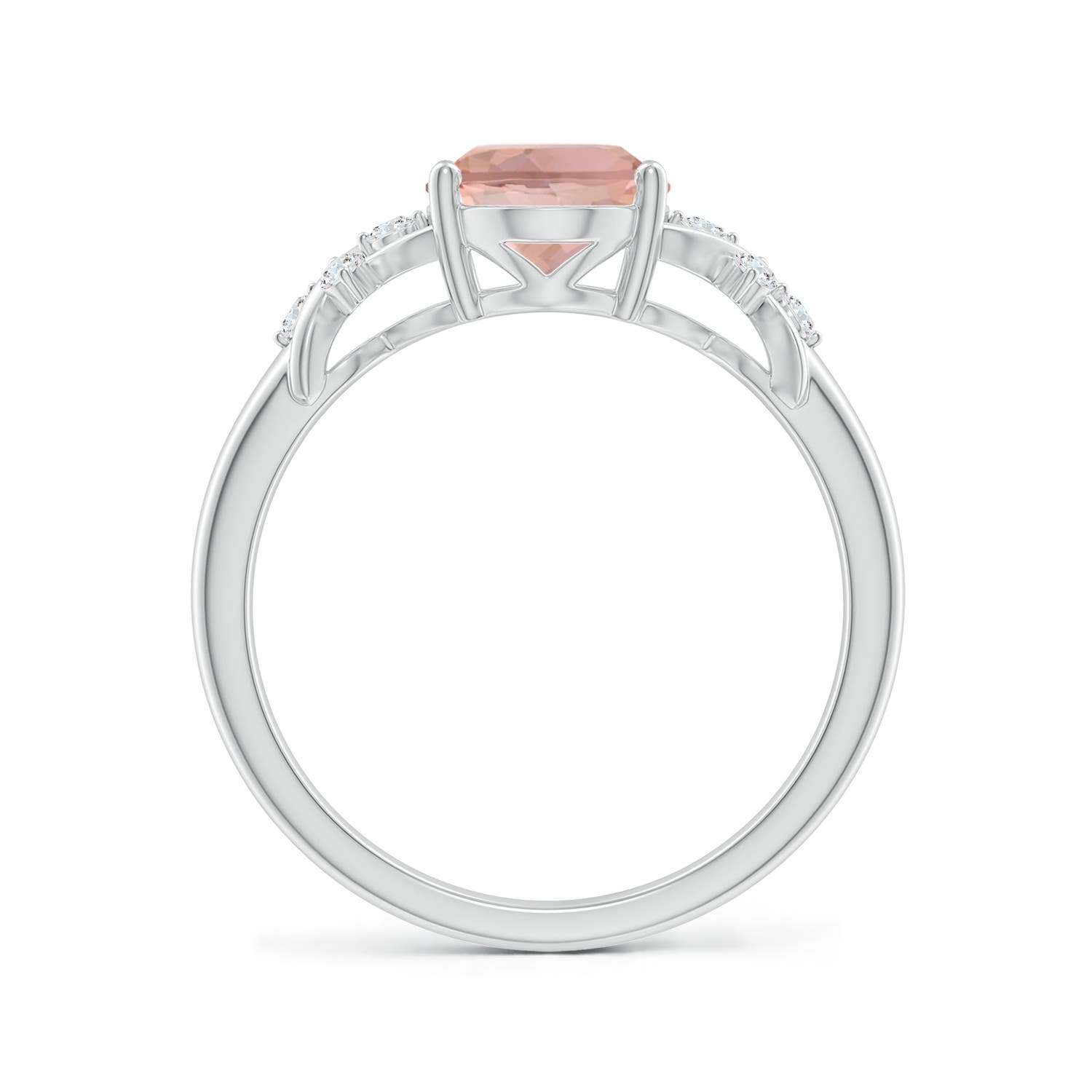 AAAA - Morganite / 1.76 CT / 14 KT White Gold