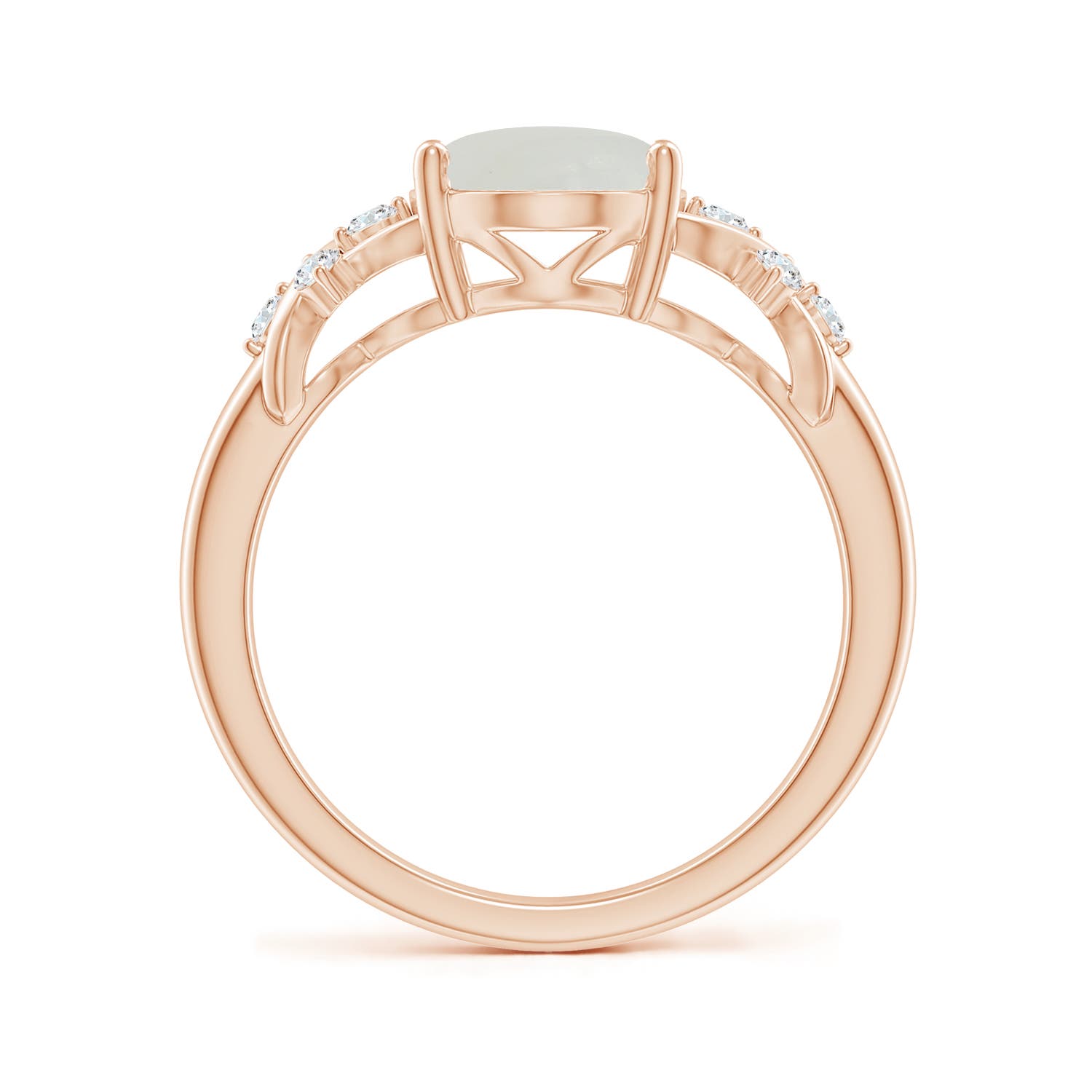 A - Moonstone / 2.67 CT / 14 KT Rose Gold