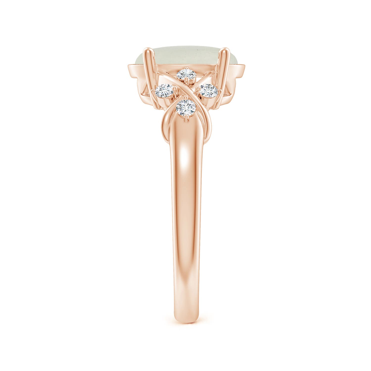 AA - Moonstone / 2.67 CT / 14 KT Rose Gold