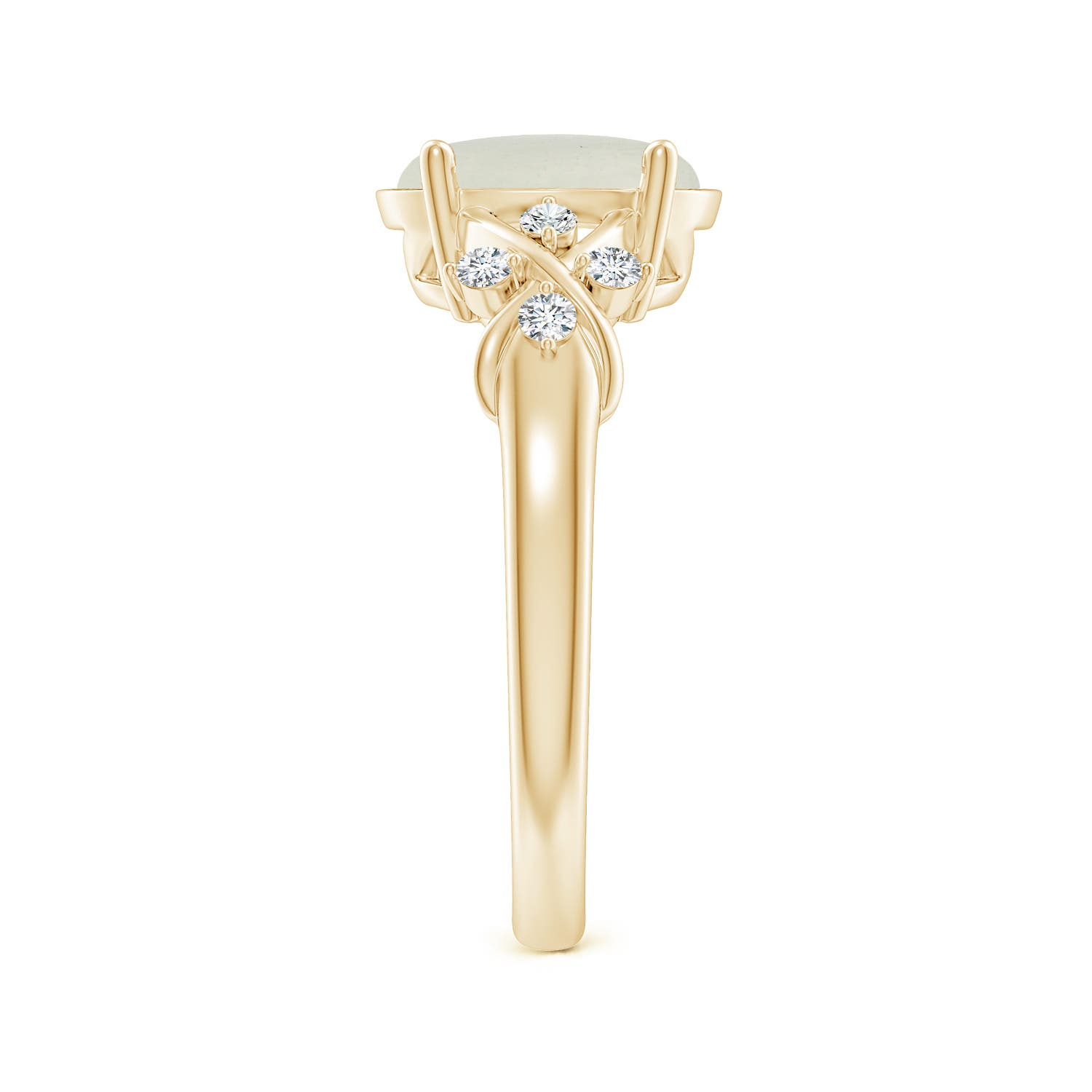 AA - Moonstone / 2.67 CT / 14 KT Yellow Gold