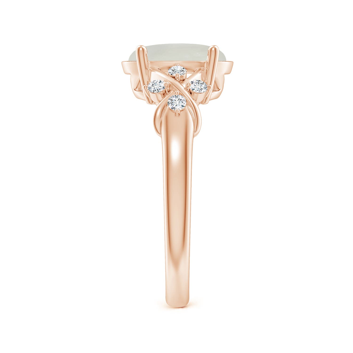 AAA - Moonstone / 2.67 CT / 14 KT Rose Gold