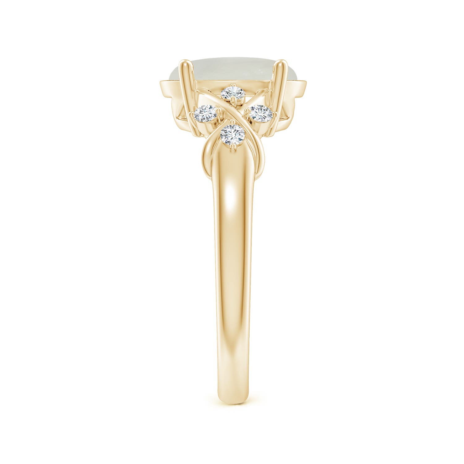 AAA - Moonstone / 2.67 CT / 14 KT Yellow Gold