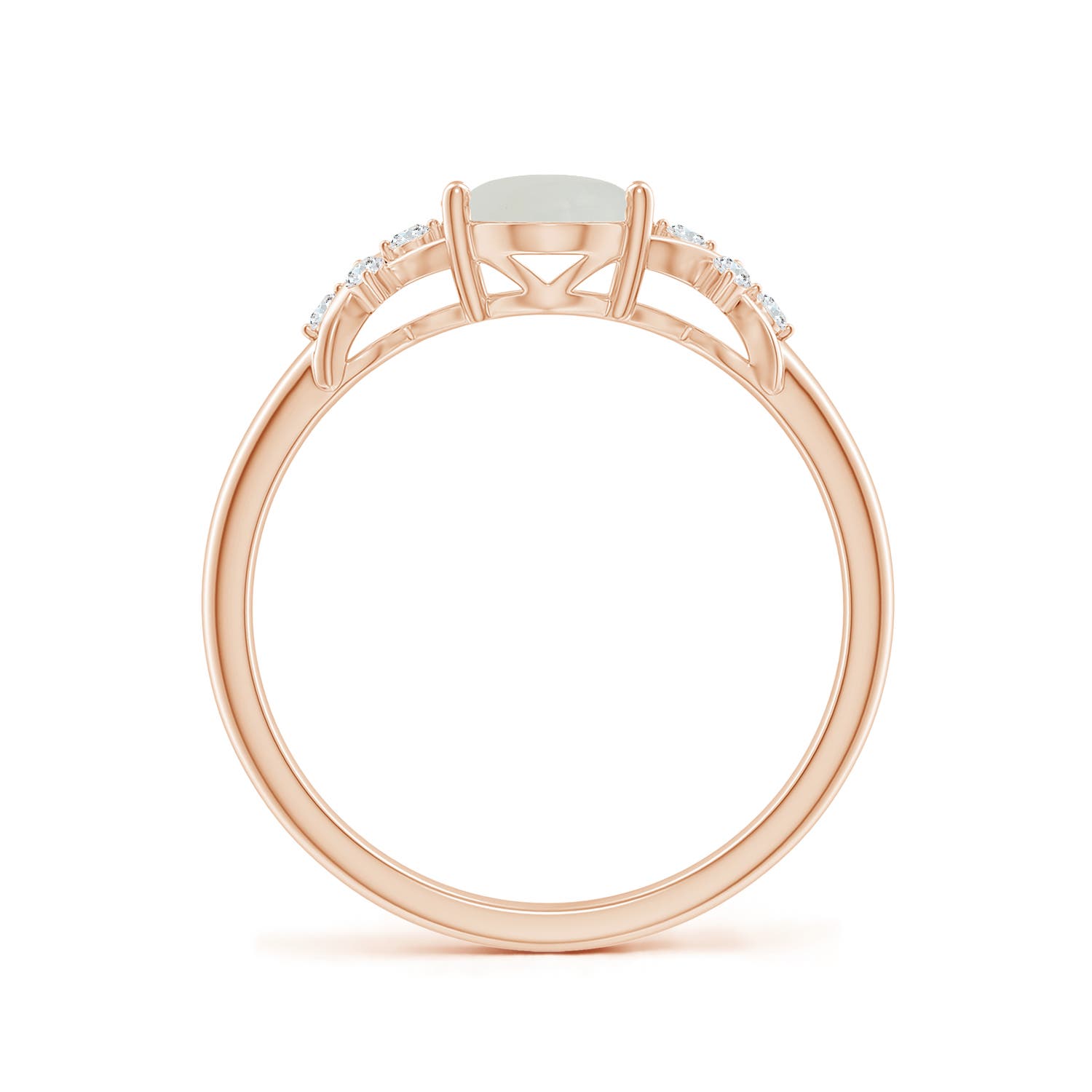 A - Moonstone / 1.18 CT / 14 KT Rose Gold