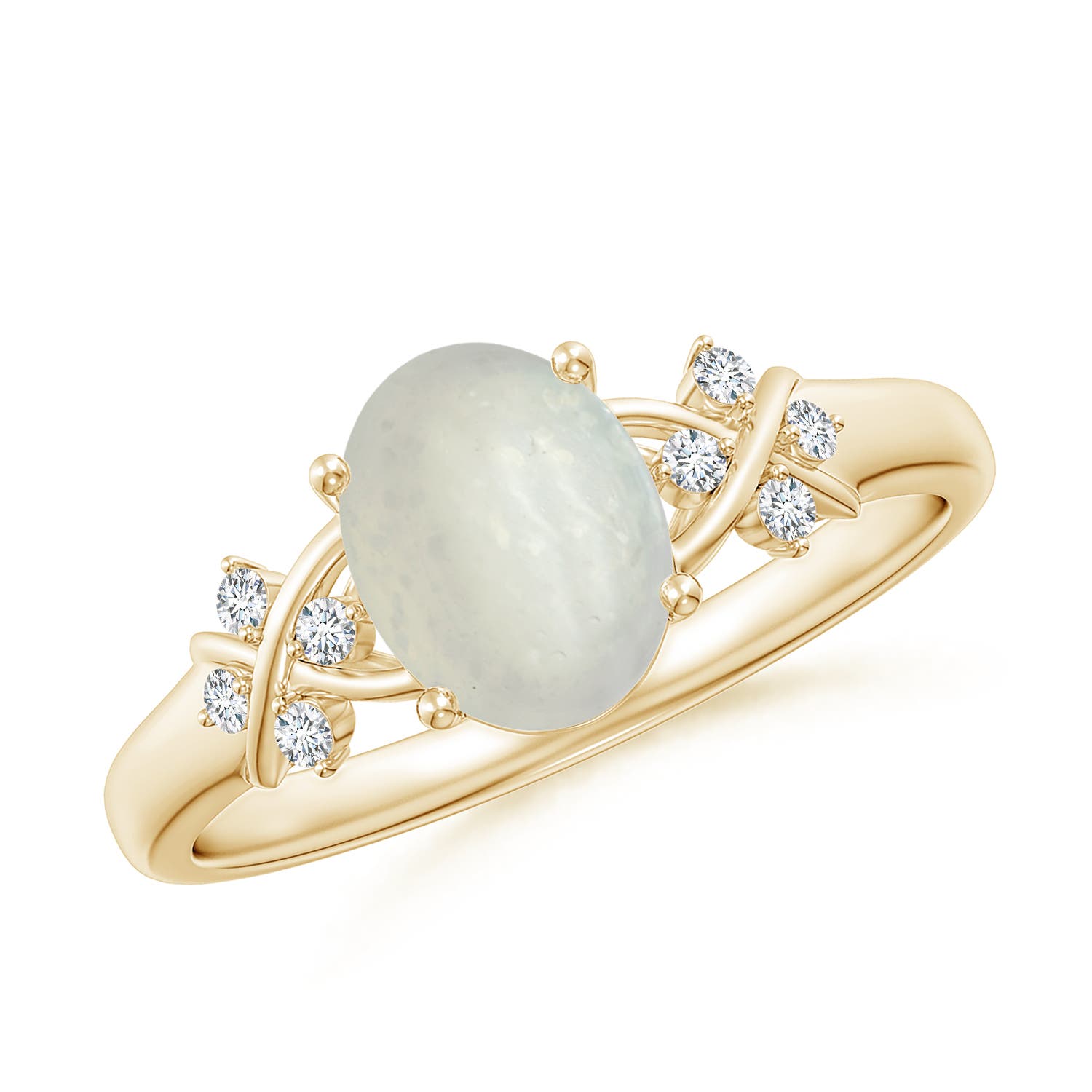 A - Moonstone / 1.18 CT / 14 KT Yellow Gold